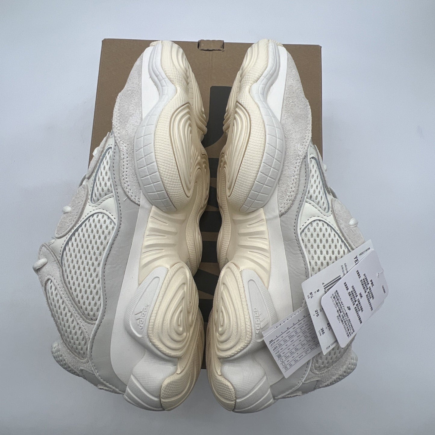 Size 9.5 - adidas Yeezy 500 Bone White (FV3573)