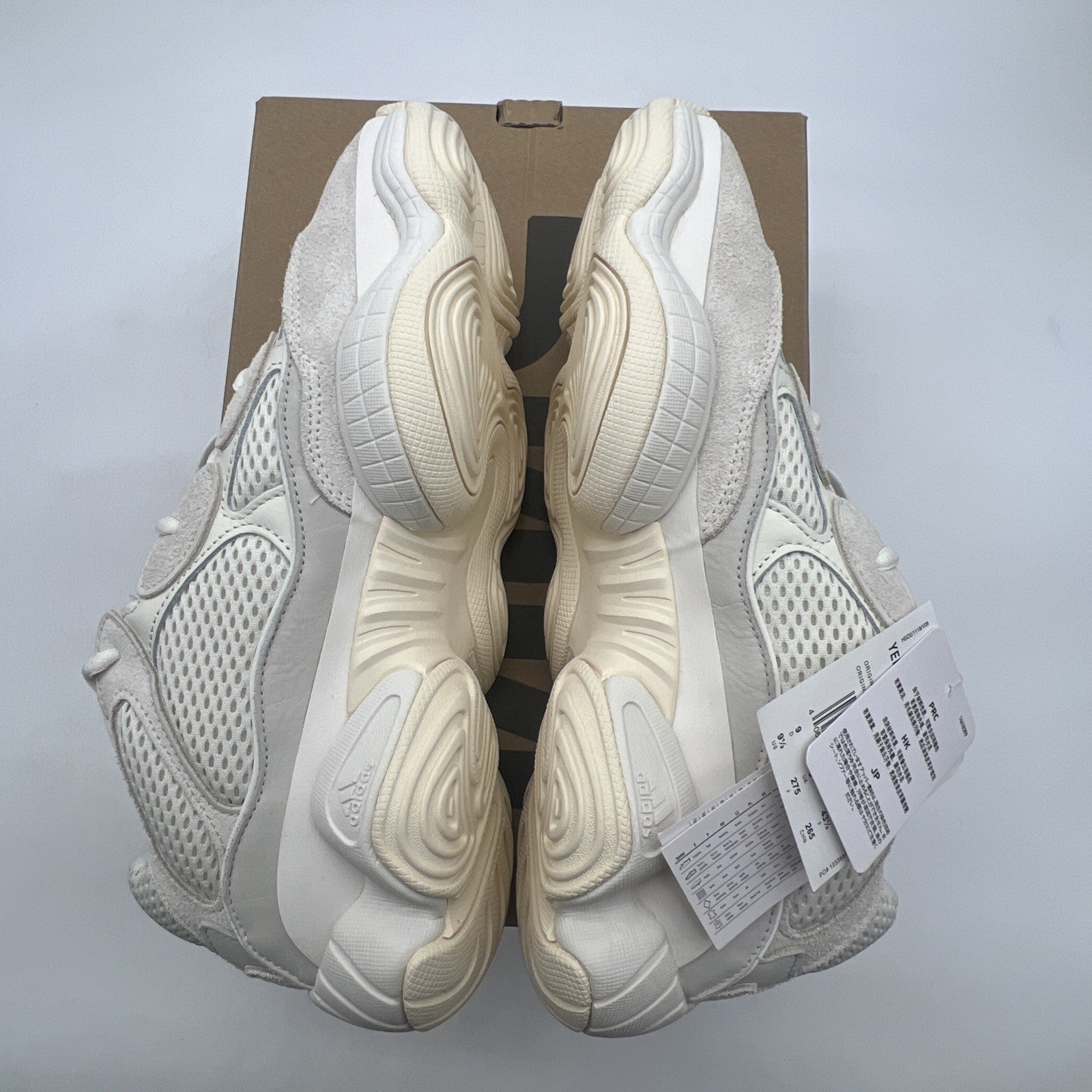 Size 9.5 - adidas Yeezy 500 Bone White (FV3573)