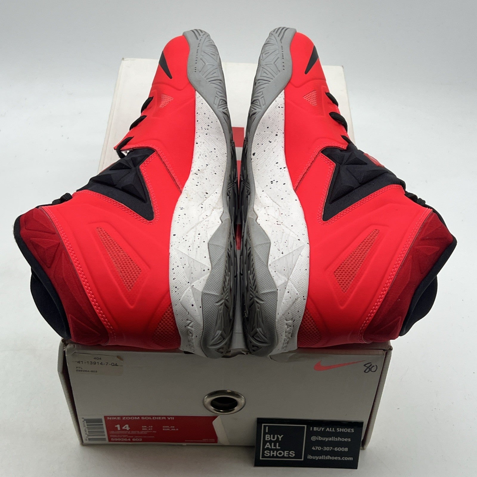 Size 14 - Nike LeBron Soldier 7 Bright Crimson (599264-602)