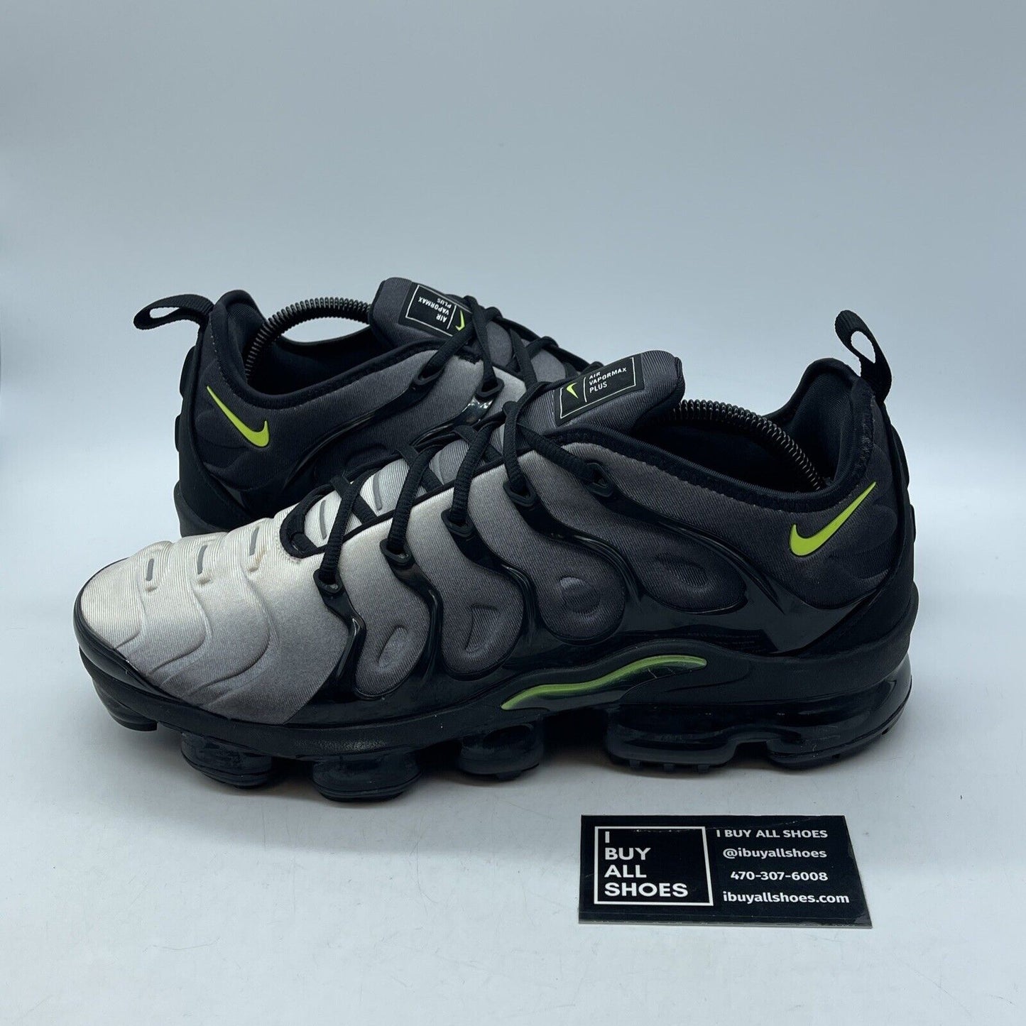 Size 12 - Nike Air VaporMax Plus Neon 95 Green White Grey Black (924453-009)