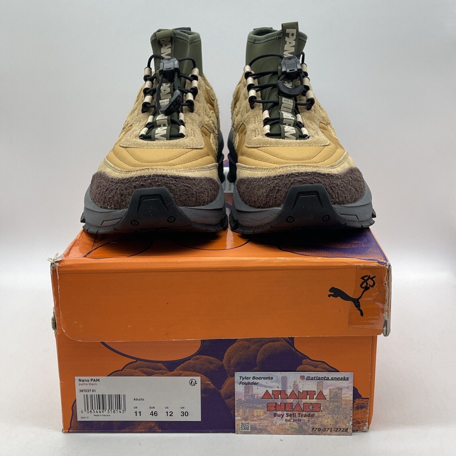 Size 12 - PUMA Perks and Mini x Nano BIO/VERSE Brown Grey Suede (387037-01)