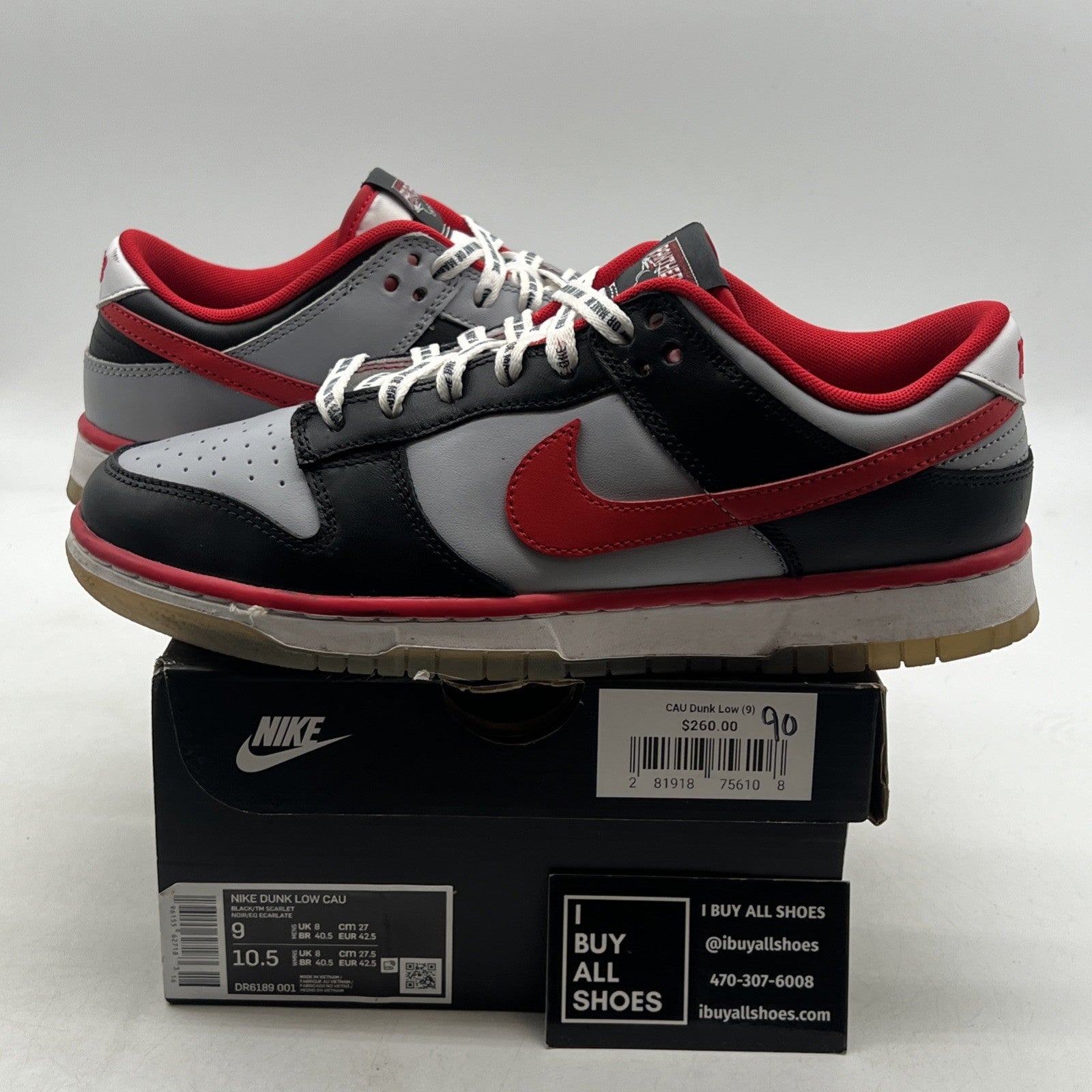 Size 9 - Nike Clark Atlanta University x Dunk Low Panthers (DR6189-001)