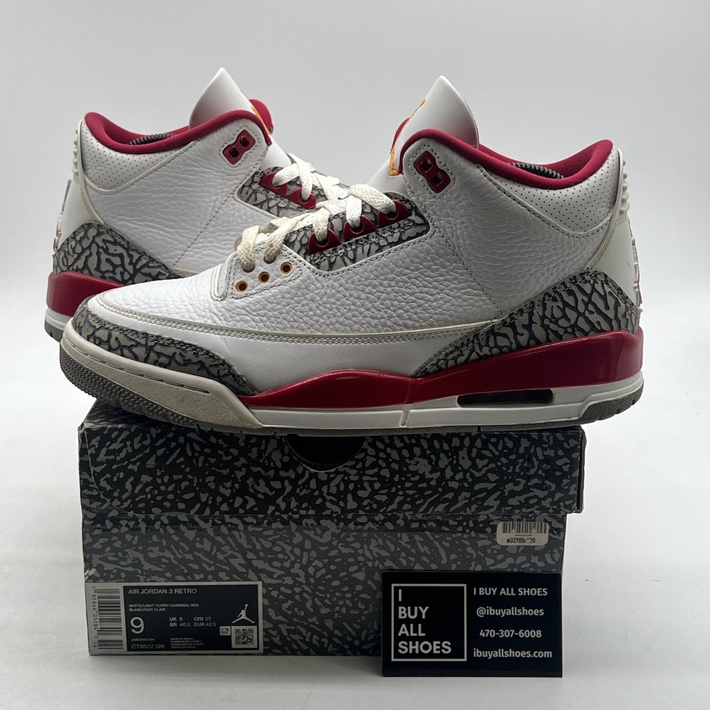 Size 9 - Air Jordan 3 Retro Mid Cardinal Red (CT8532-126)