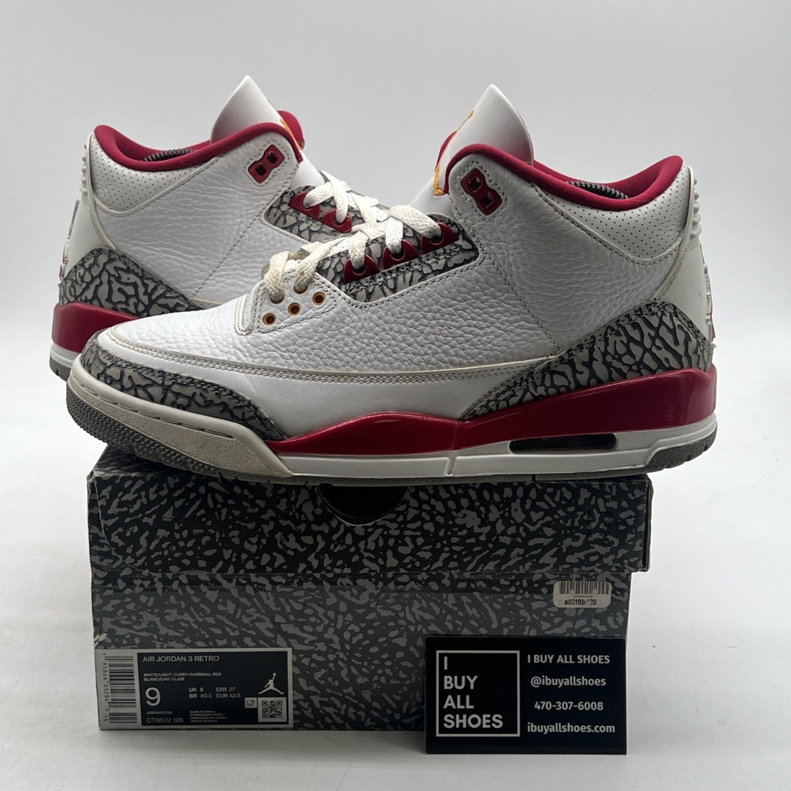 Size 9 - Air Jordan 3 Retro Mid Cardinal Red (CT8532-126)