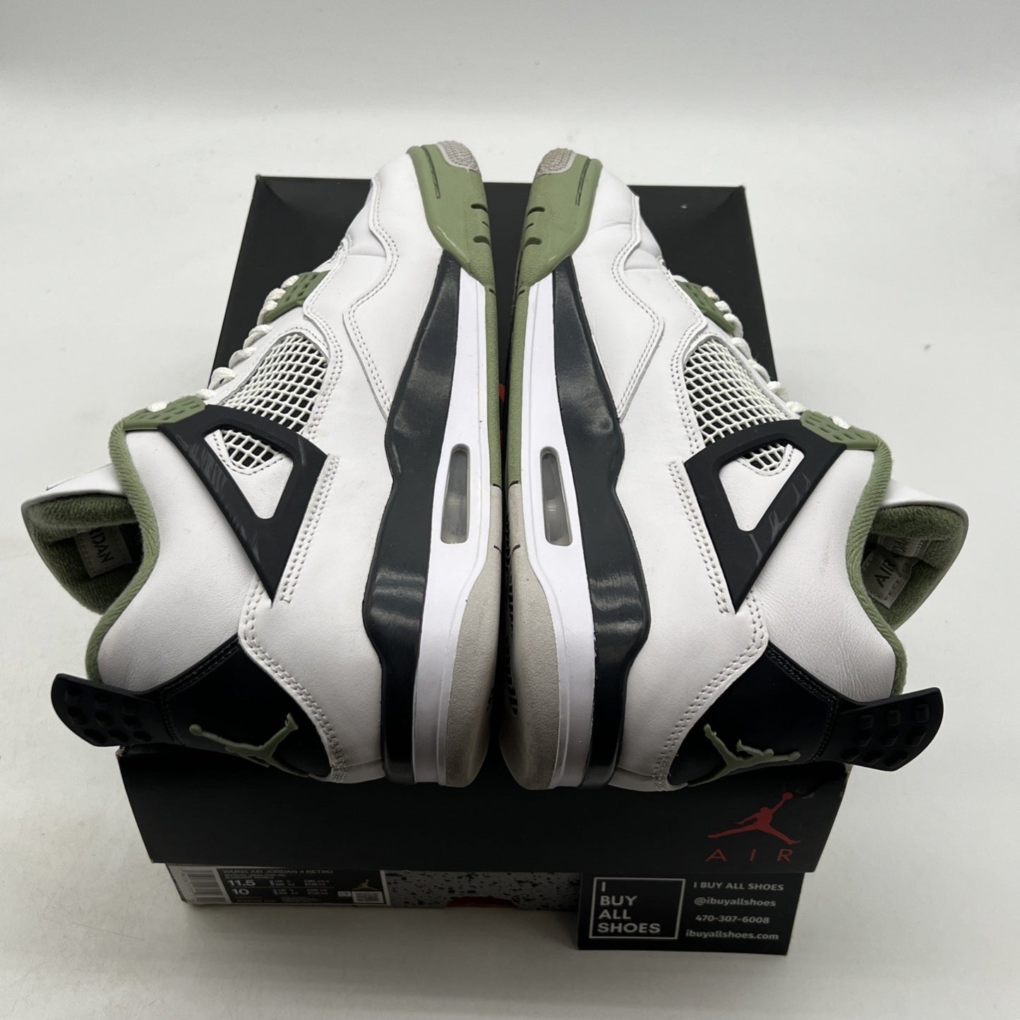 Size 11.5 - Air Jordan 4 Retro Mid Seafoam W (AQ9129-103)