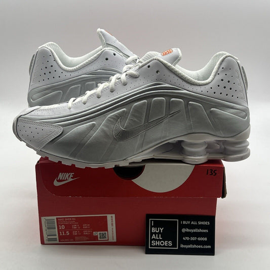 Size 10 - Nike Shox R4 White Metallic (104265-131)