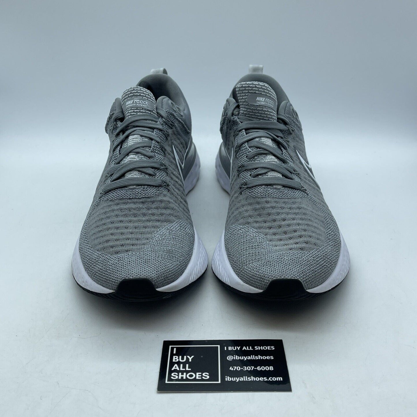 Size 10.5 - Nike React Infinity Run Flyknit 2 Particle Grey White (CT2357-001)