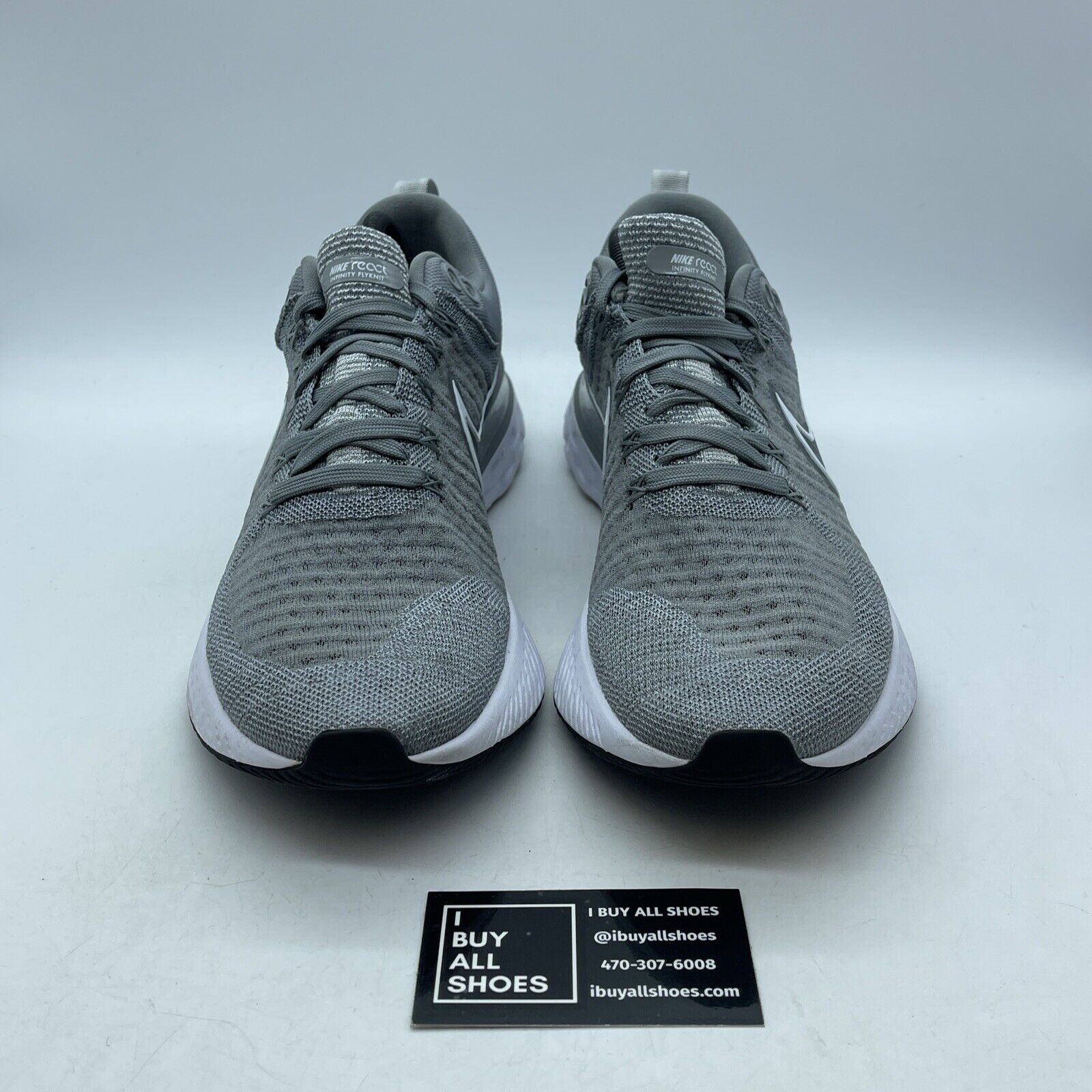 Size 10.5 - Nike React Infinity Run Flyknit 2 Particle Grey White (CT2357-001)