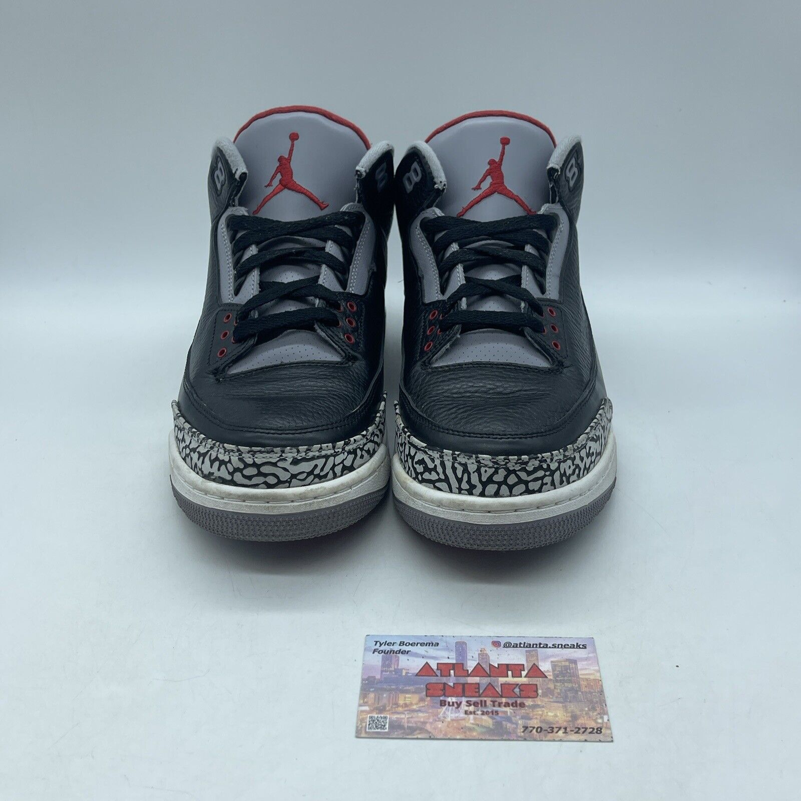 Size 10 - Jordan 3 Retro release Grey Suede Black Leather (136064-010)