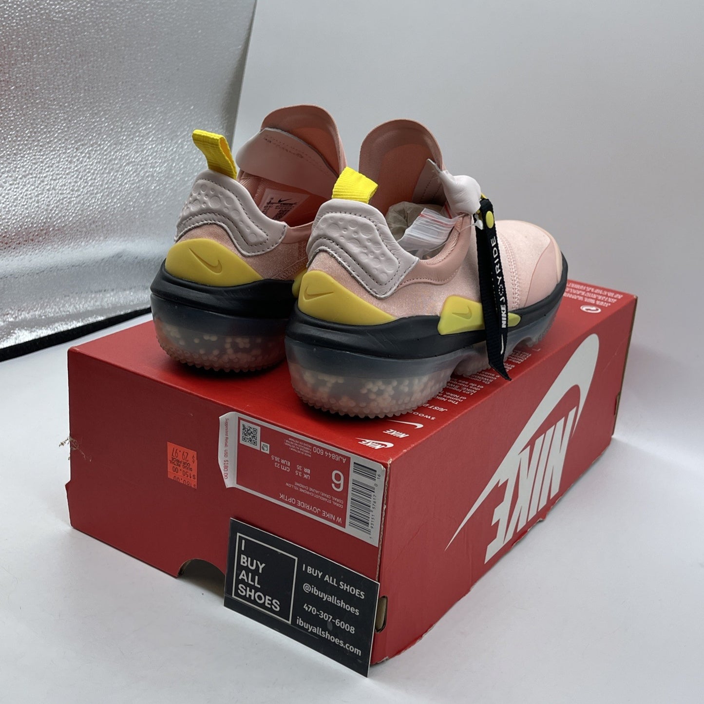Size 6W - Nike Joyride Optik Coral Stardust  Pink Black Suede (AJ6844-600)