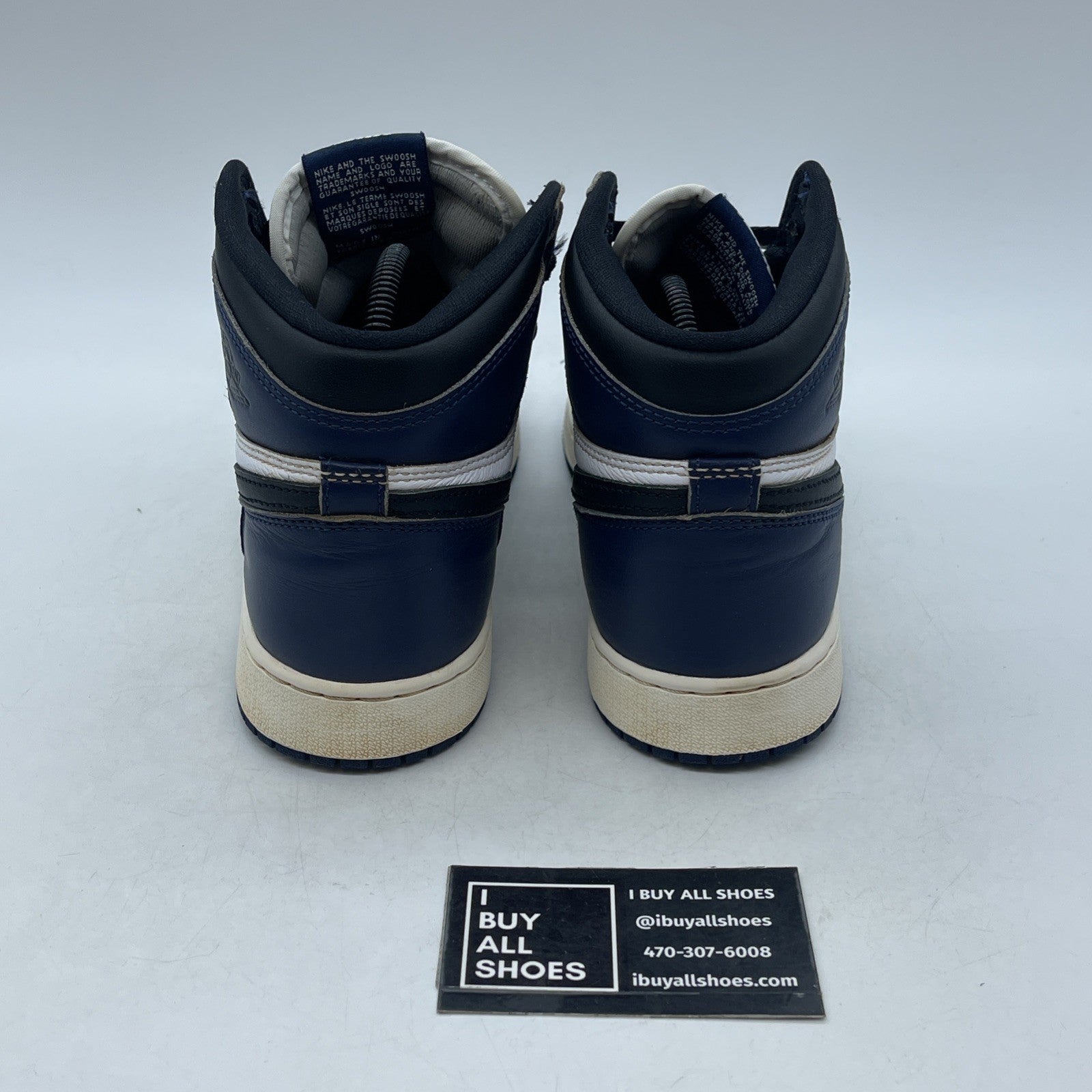 Size 6.5Y (GS) Air Jordan 1 Retro OG “Midnight Navy” (FD1437-401)