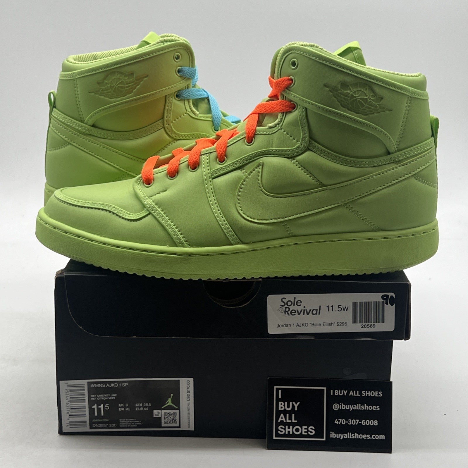 Size 11.5 - Billie Eilish x Air Jordan 1 KO Volt W (DN2857-330)