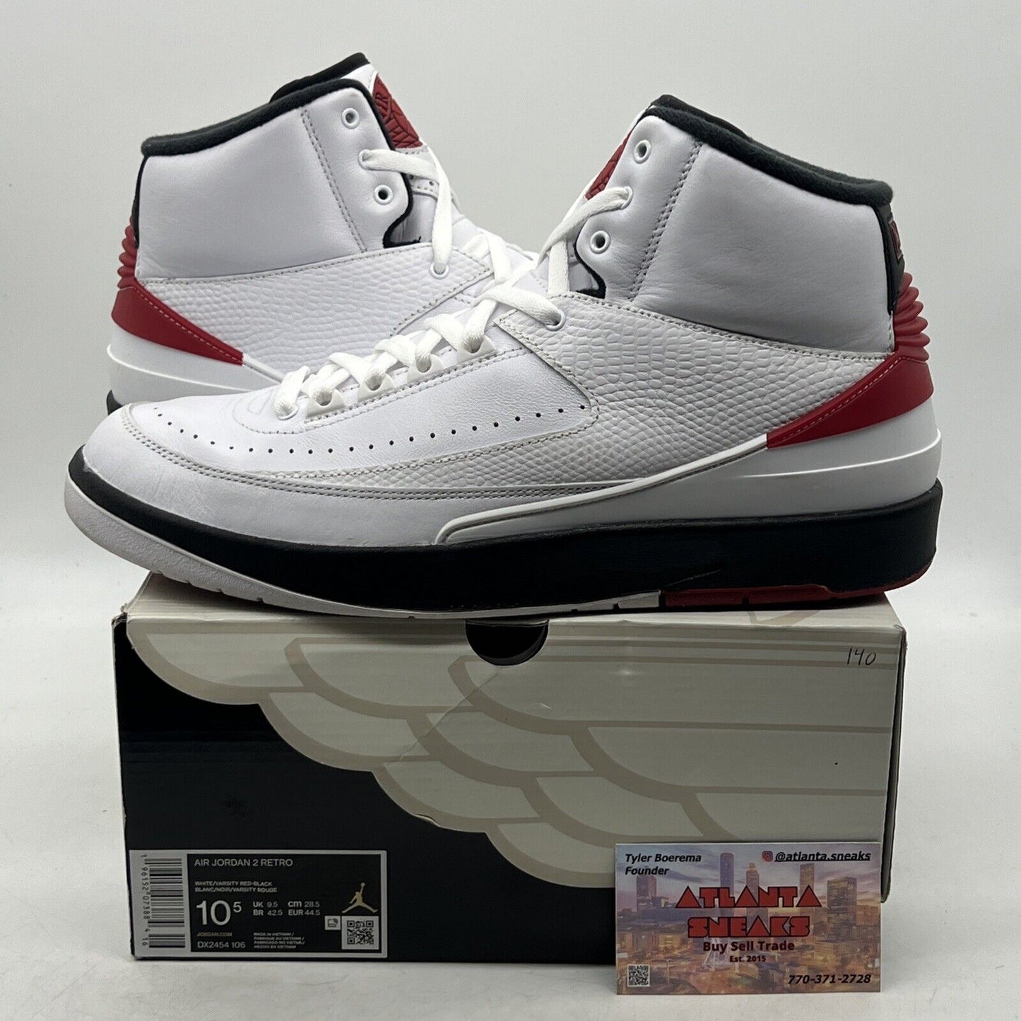 Size 10.5 - Jordan 2 Retro Mid Chicago Red White Black (DX2454-106)