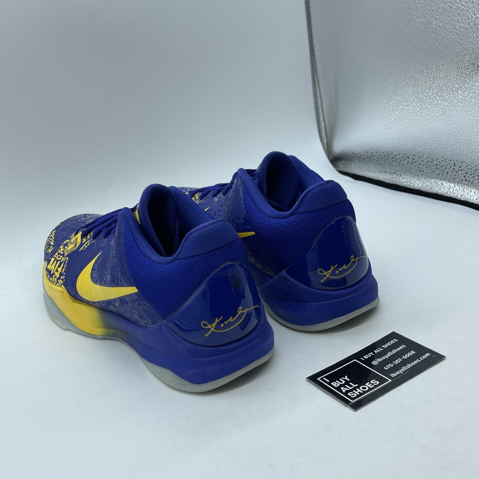 Size 12 - Nike Zoom Kobe 5 Protro 2020 5 Rings Blue Yellow Suede (CD4991-400)