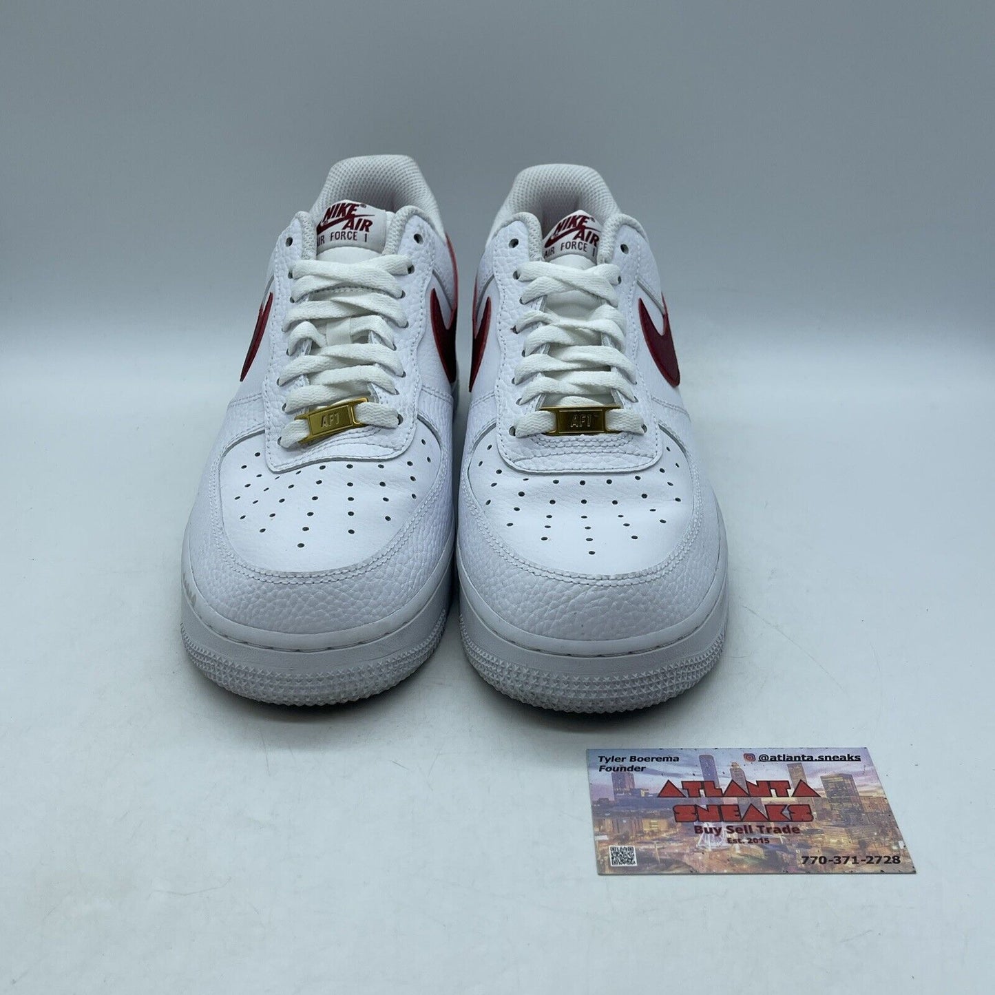 Size 8.5 - Nike Air Force 1 Low White Team Red White Leather (CZ0326-100)