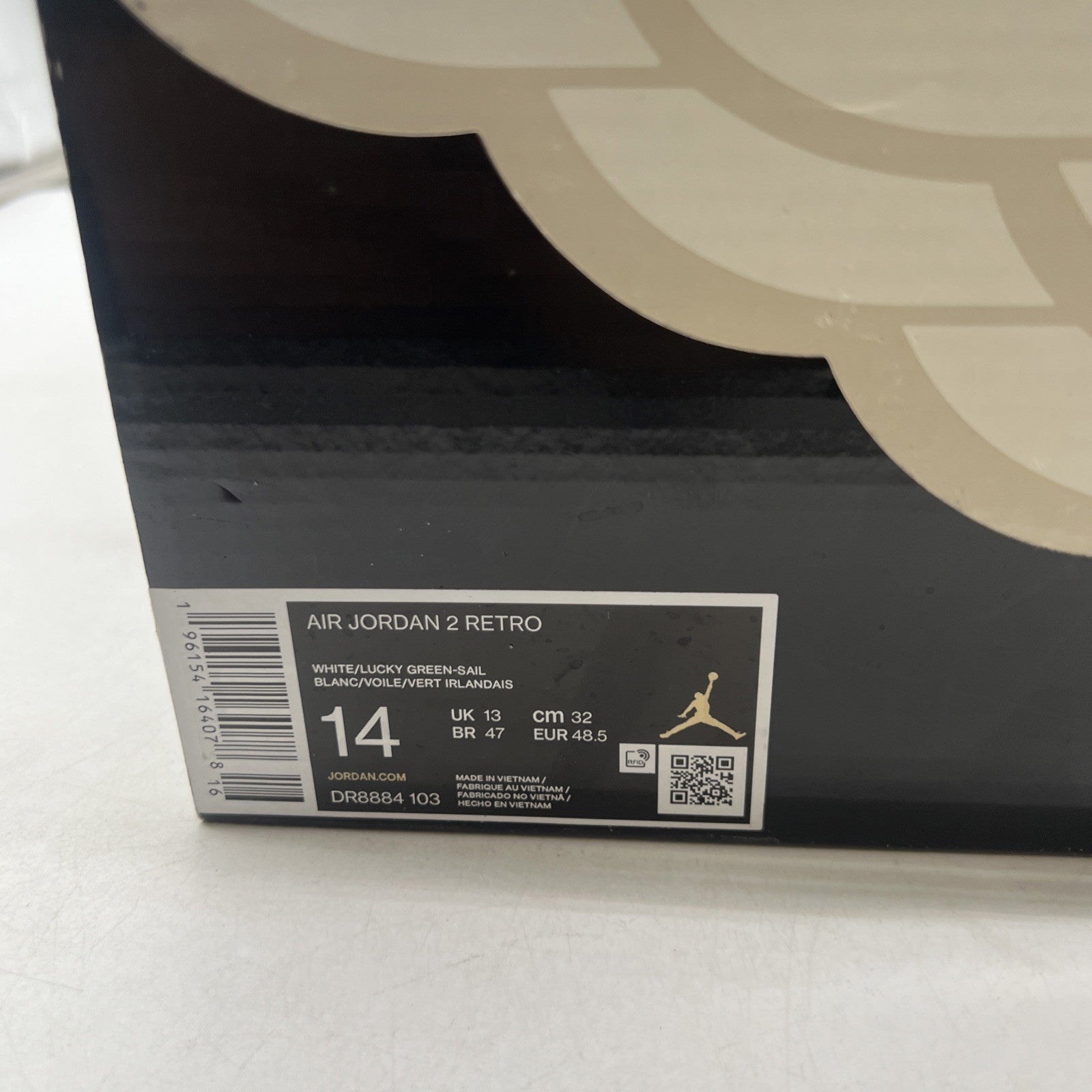 Size 14 - Air Jordan 2 Retro Lucky Green (DR8884-103)