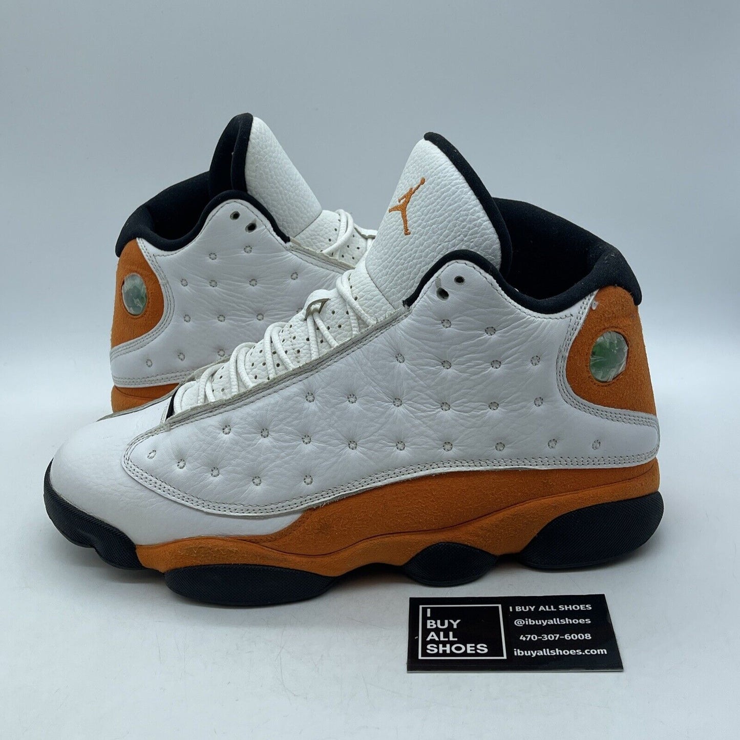 Size 11.5 - Air Jordan 13 Retro Starfish Orange White Suede Leather (414571-108)