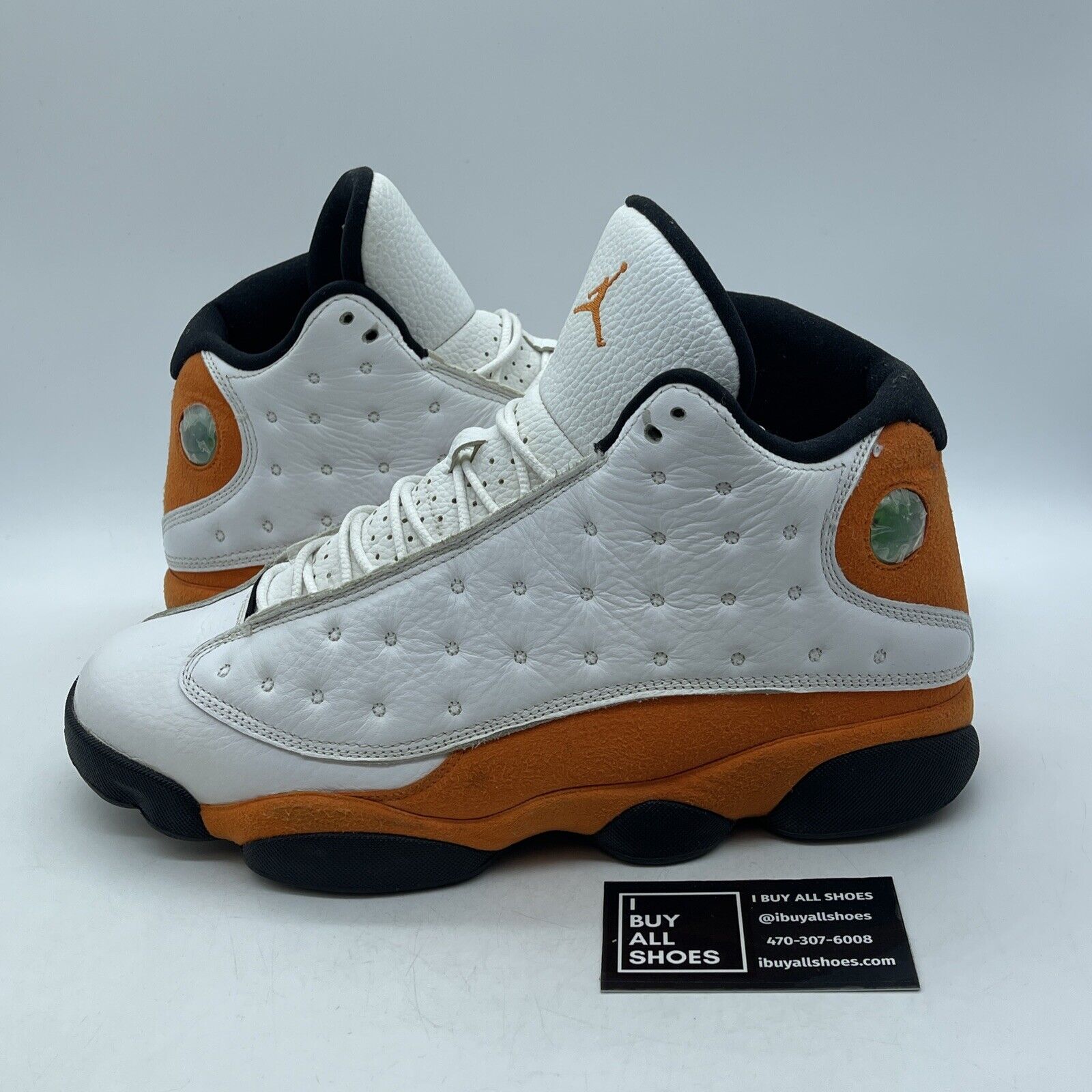 Size 11.5 - Air Jordan 13 Retro Starfish Orange White Suede Leather (414571-108)