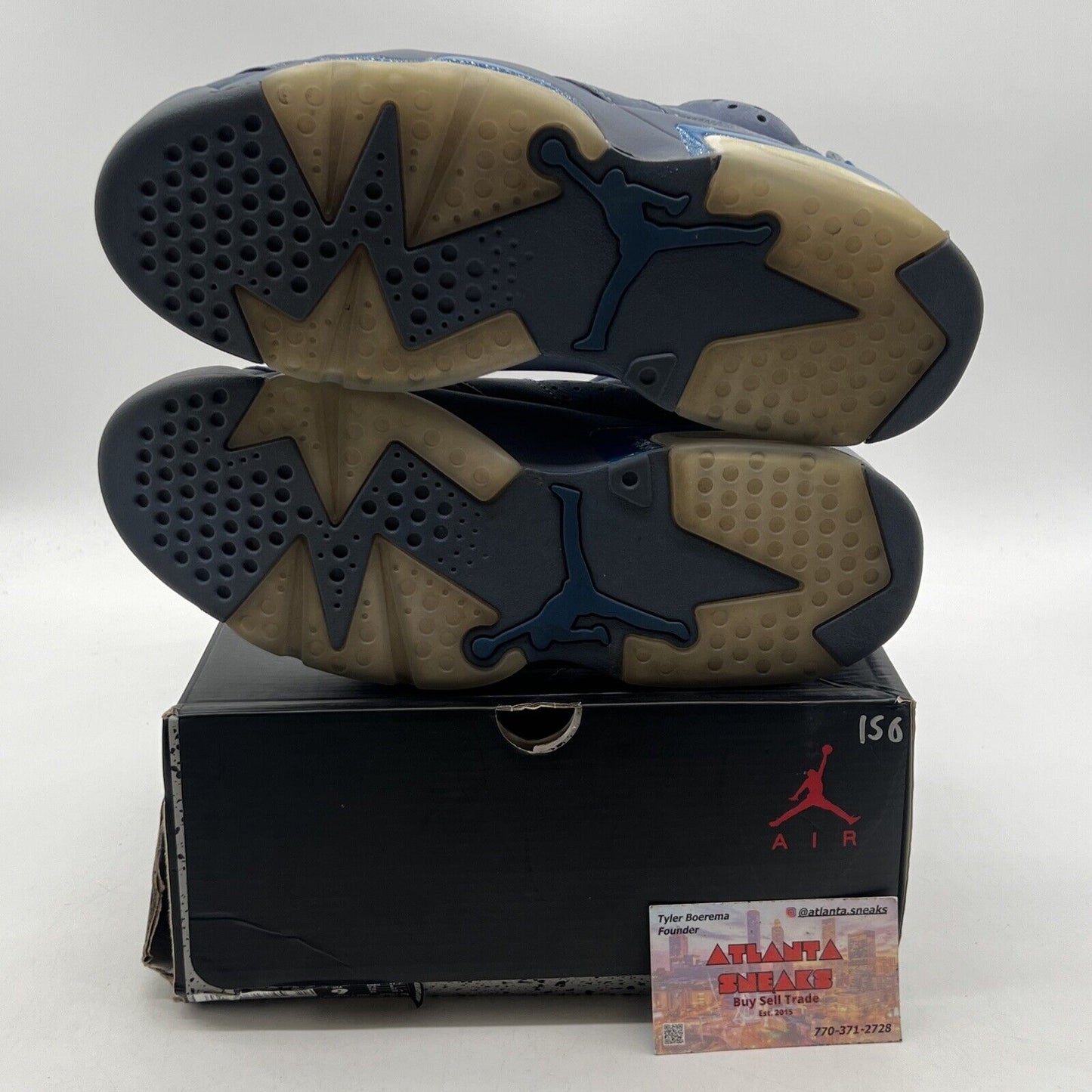 Size 9 - Air Jordan 6 Retro Diffused Blue Suede (384664-400)