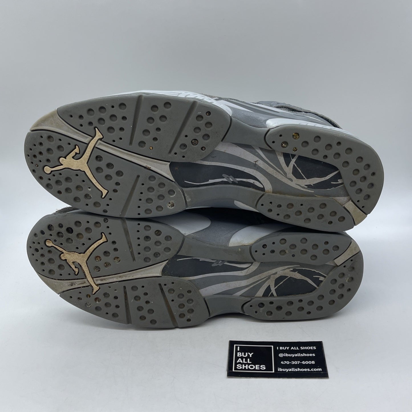 Size 14 - Air Jordan 8 Retro Cool Grey Suede Leather (305381-014)