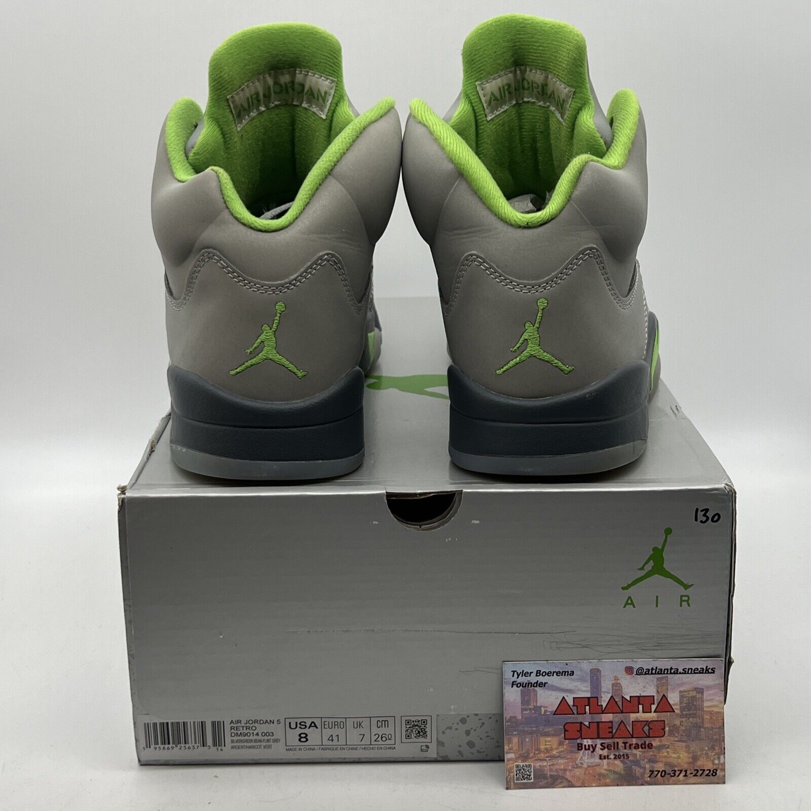 Size 8 - Jordan 5 Retro Green Bean Grey Icey (DM9014-003)