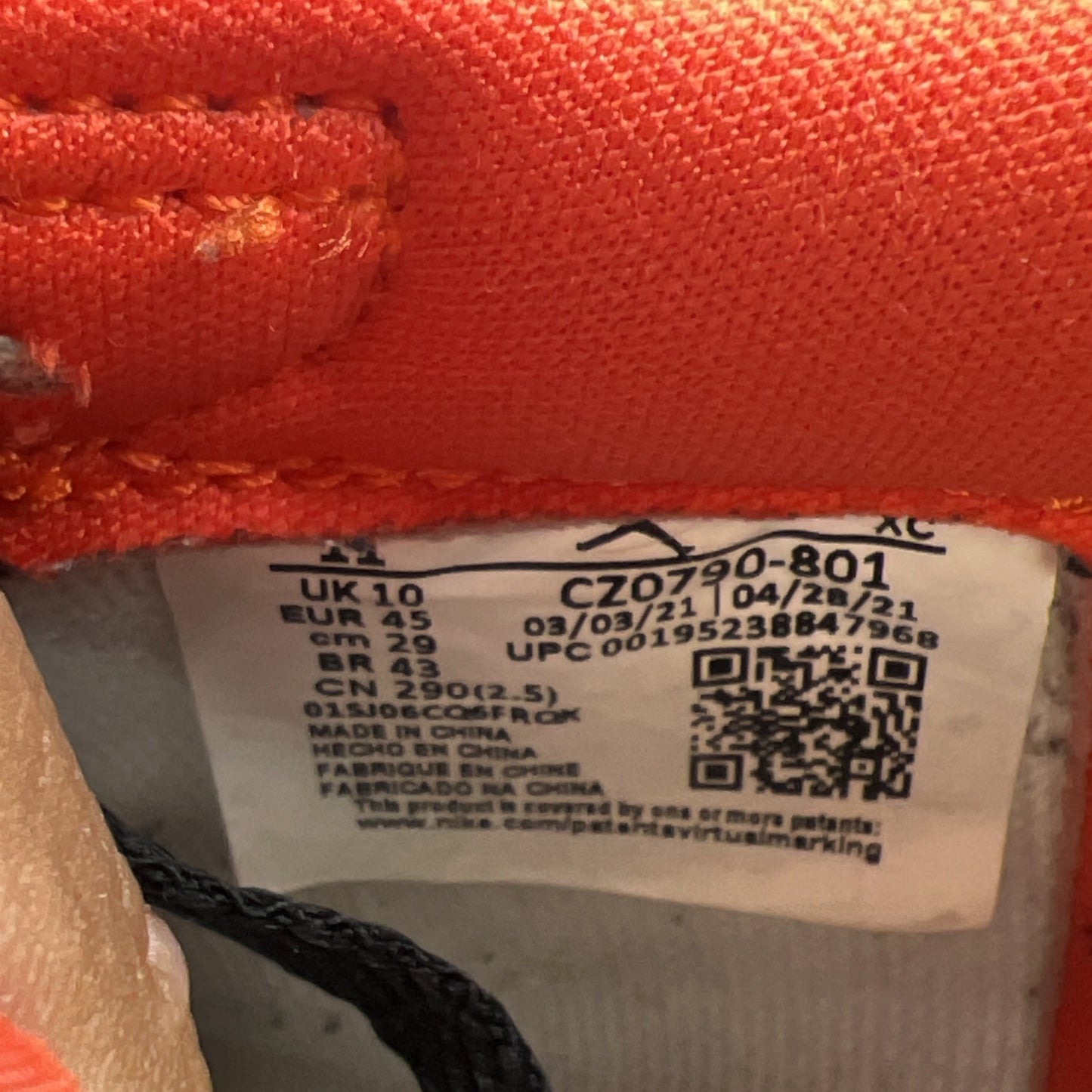 Size 11 - Air Jordan 1 Low OG Shattered Backboard Starfish (CZ0790-801)