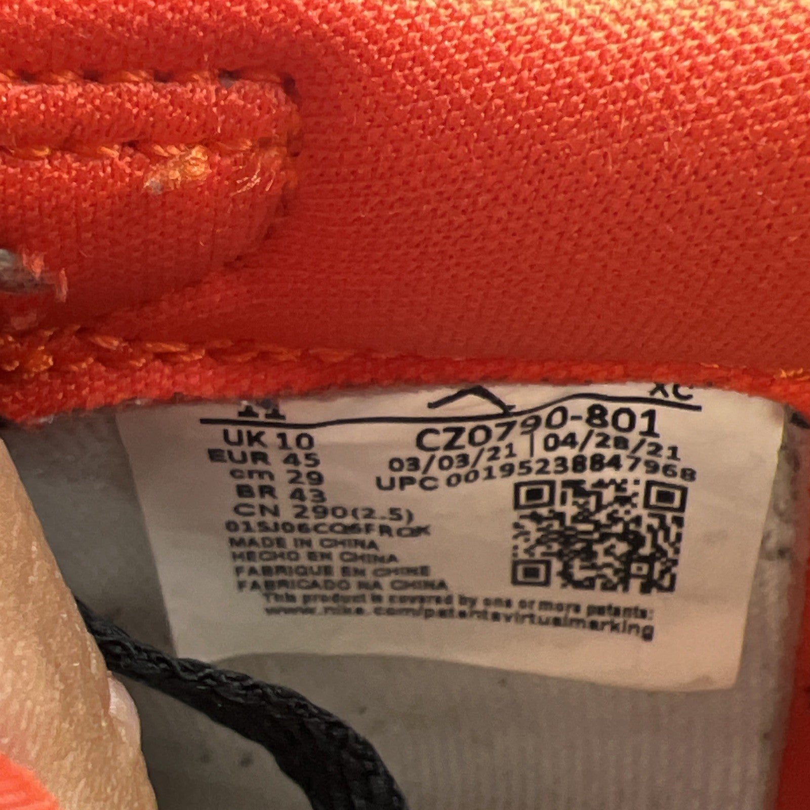 Size 11 - Air Jordan 1 Low OG Shattered Backboard Starfish (CZ0790-801)