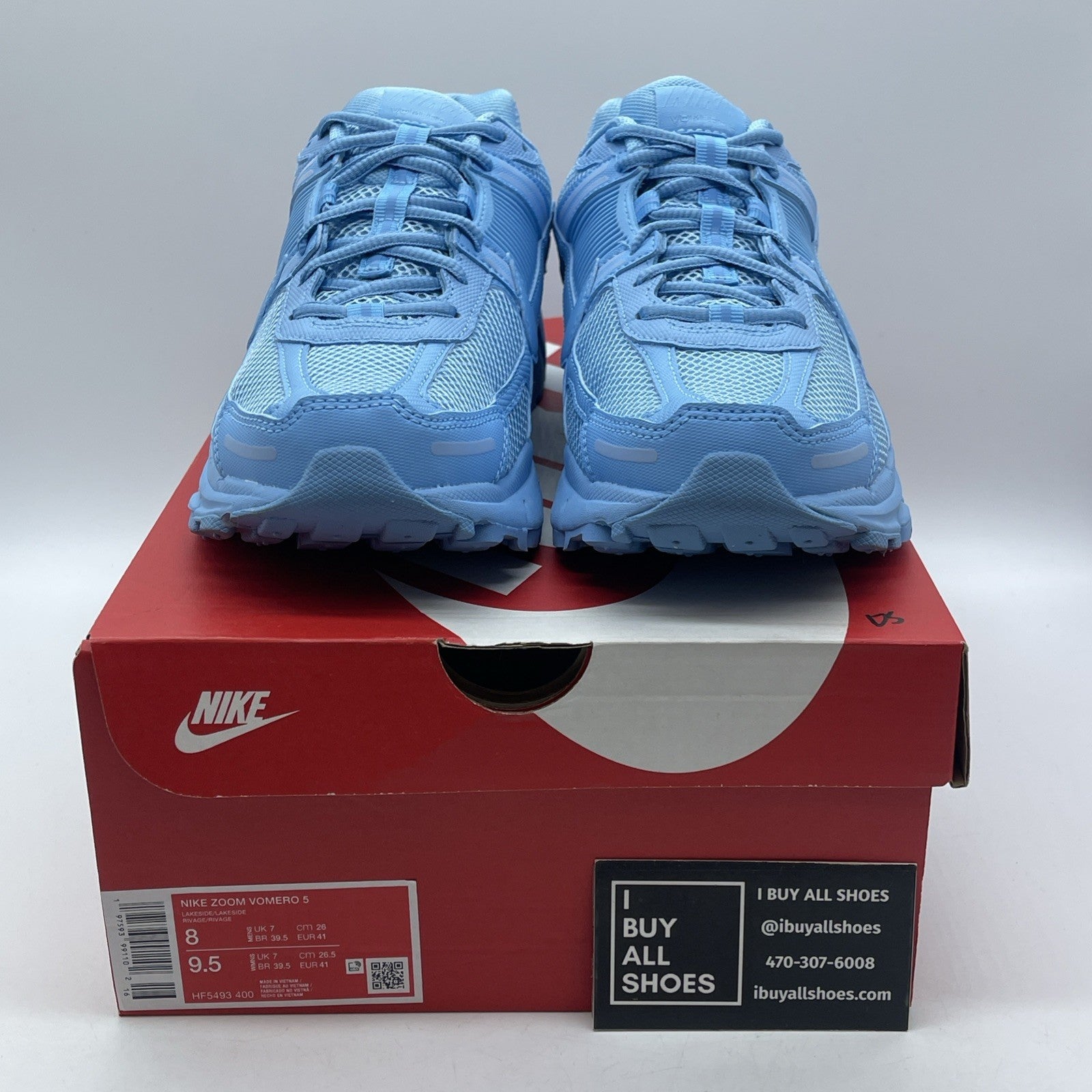 Size 8 - Nike Air Zoom Vomero 5 Lakeside Blue Suede Leather (HF5493-400)
