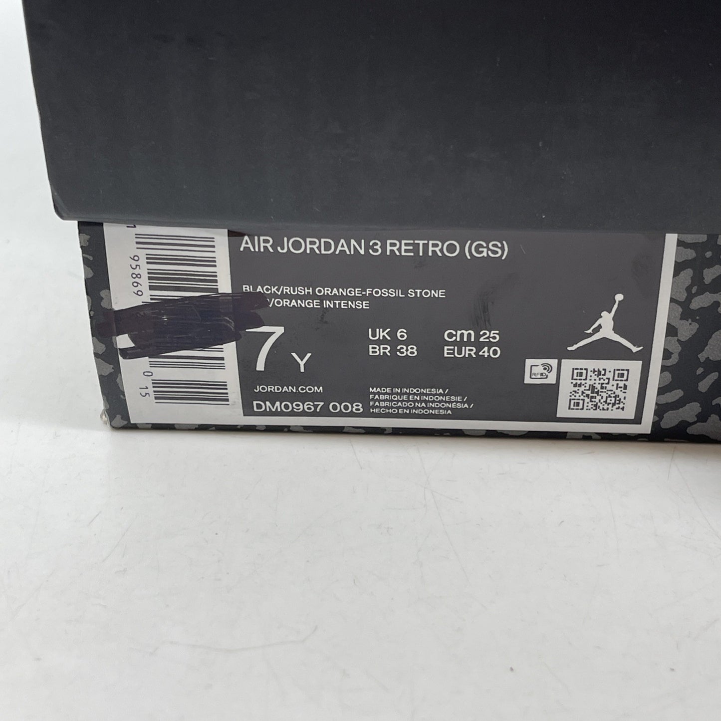 Size 7Y - Jordan 3 Retro Mid Desert Elephant Black Brown Suede (DM0967-008)