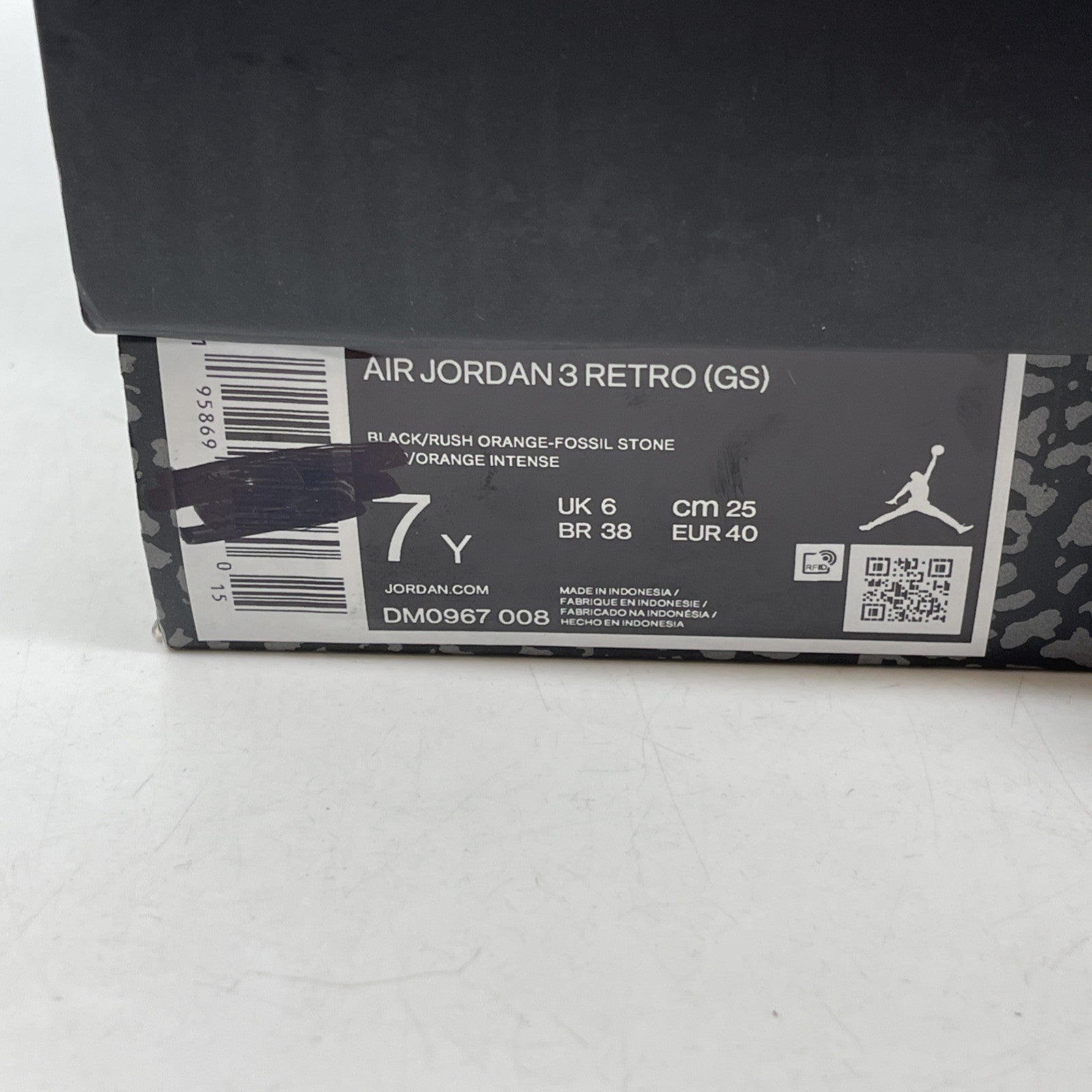 Size 7Y - Jordan 3 Retro Mid Desert Elephant Black Brown Suede (DM0967-008)