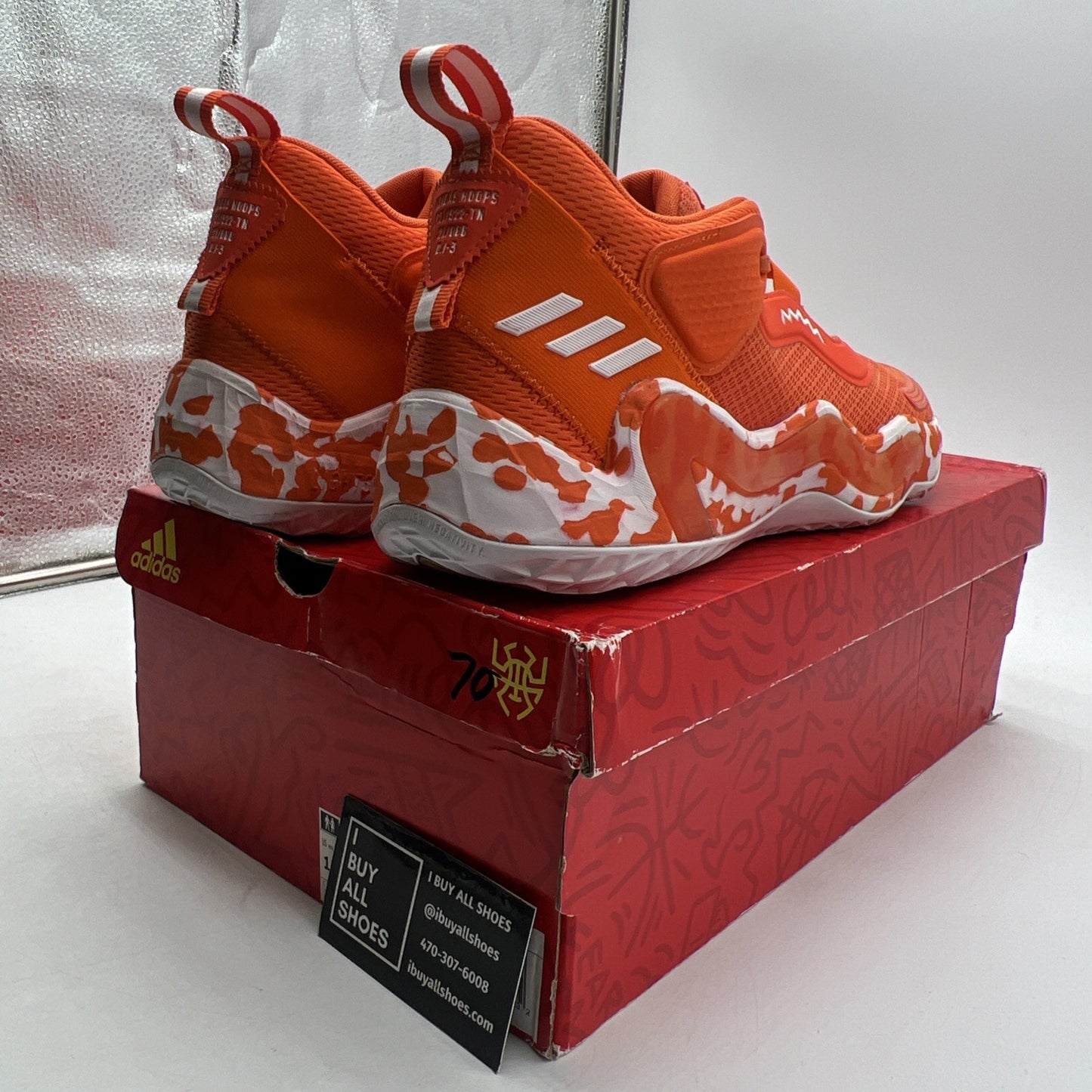 Size 11.5 - adidas D.O.N. Issue 3 Team Orange (GW7893)