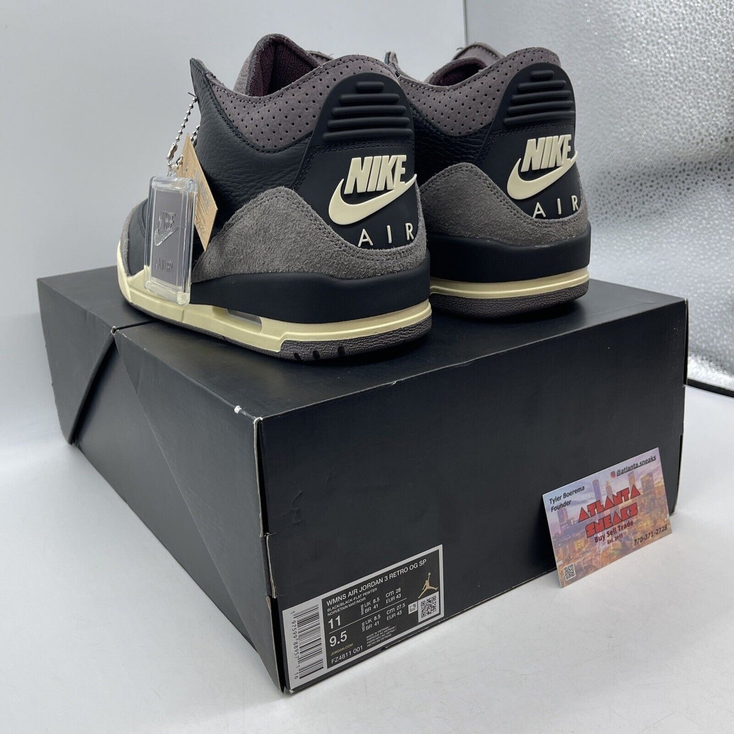 Size 11W- A Ma Maniére x Air Jordan 3 Retro While You Were Sleeping (FZ4811-001)