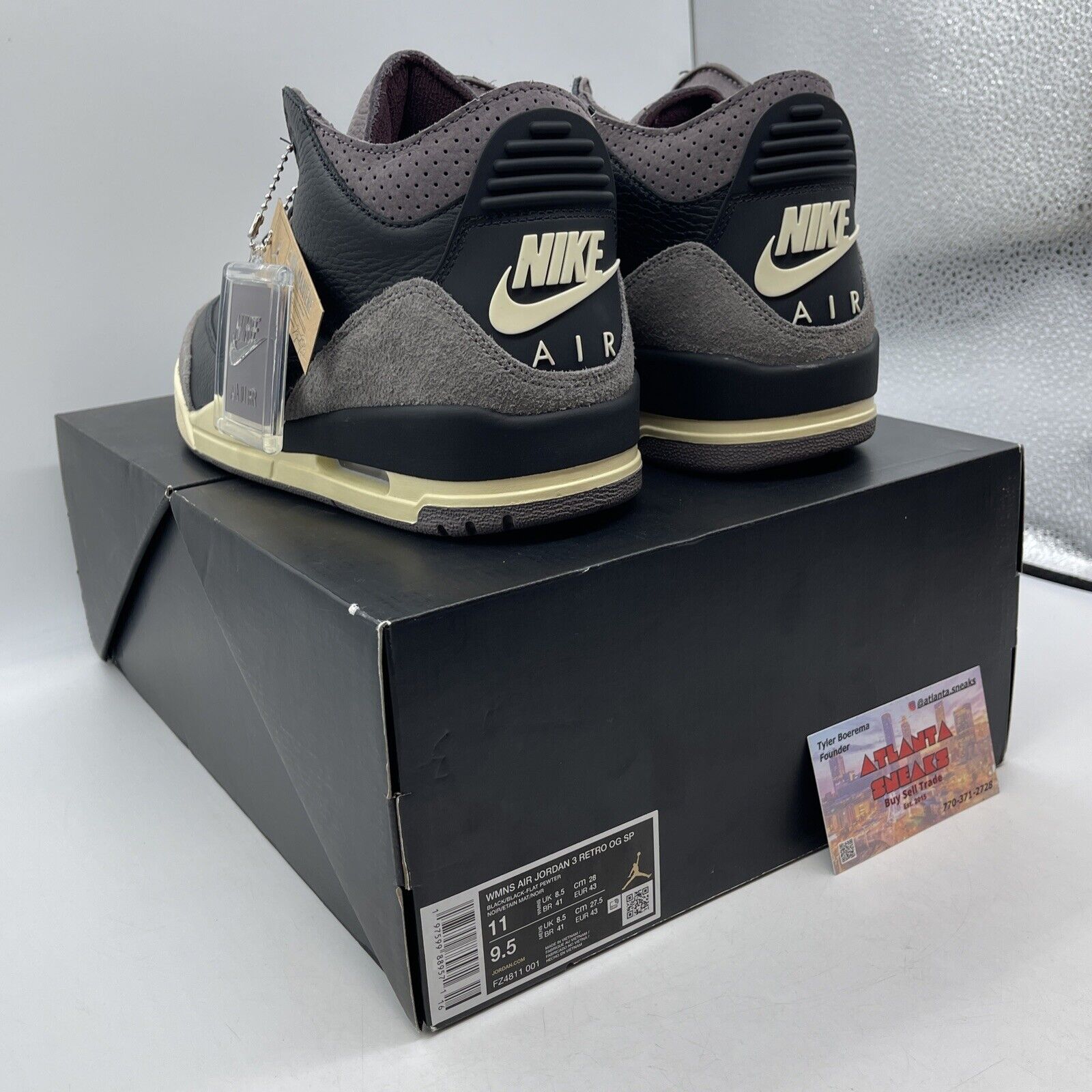 Size 11W- A Ma Maniére x Air Jordan 3 Retro While You Were Sleeping (FZ4811-001)