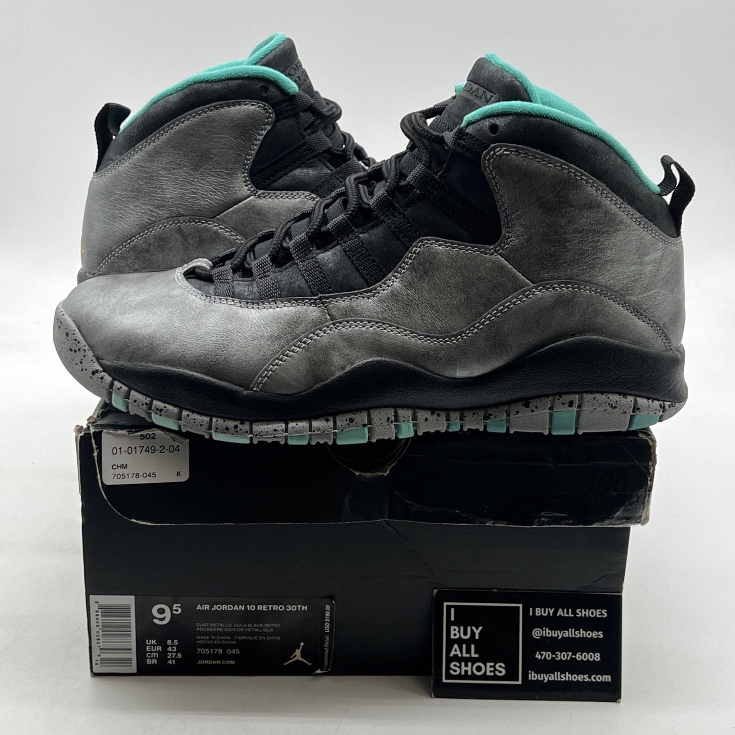 Size 9.5 - Air Jordan 10 Retro Lady Liberty (705178-045)