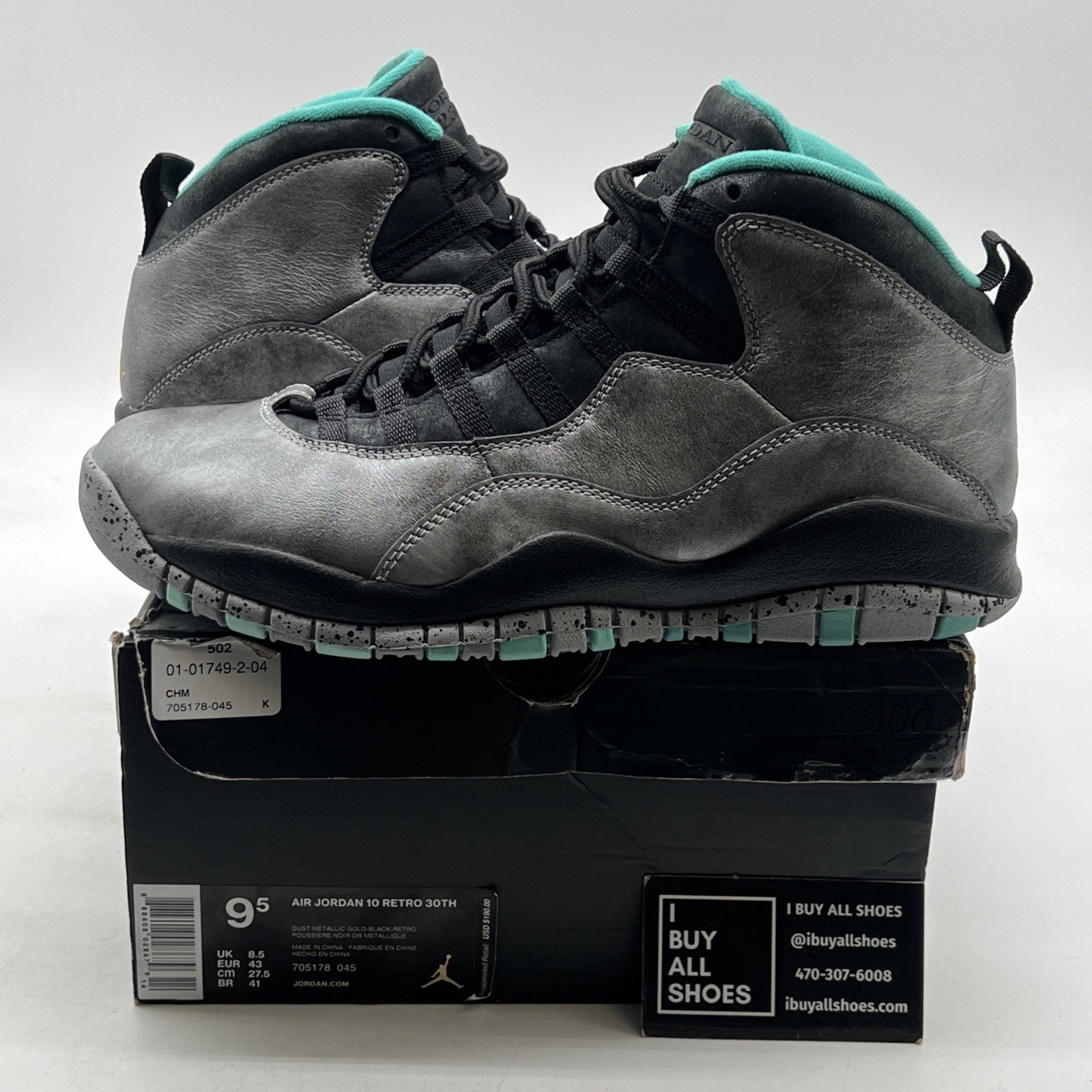 Size 9.5 - Air Jordan 10 Retro Lady Liberty (705178-045)
