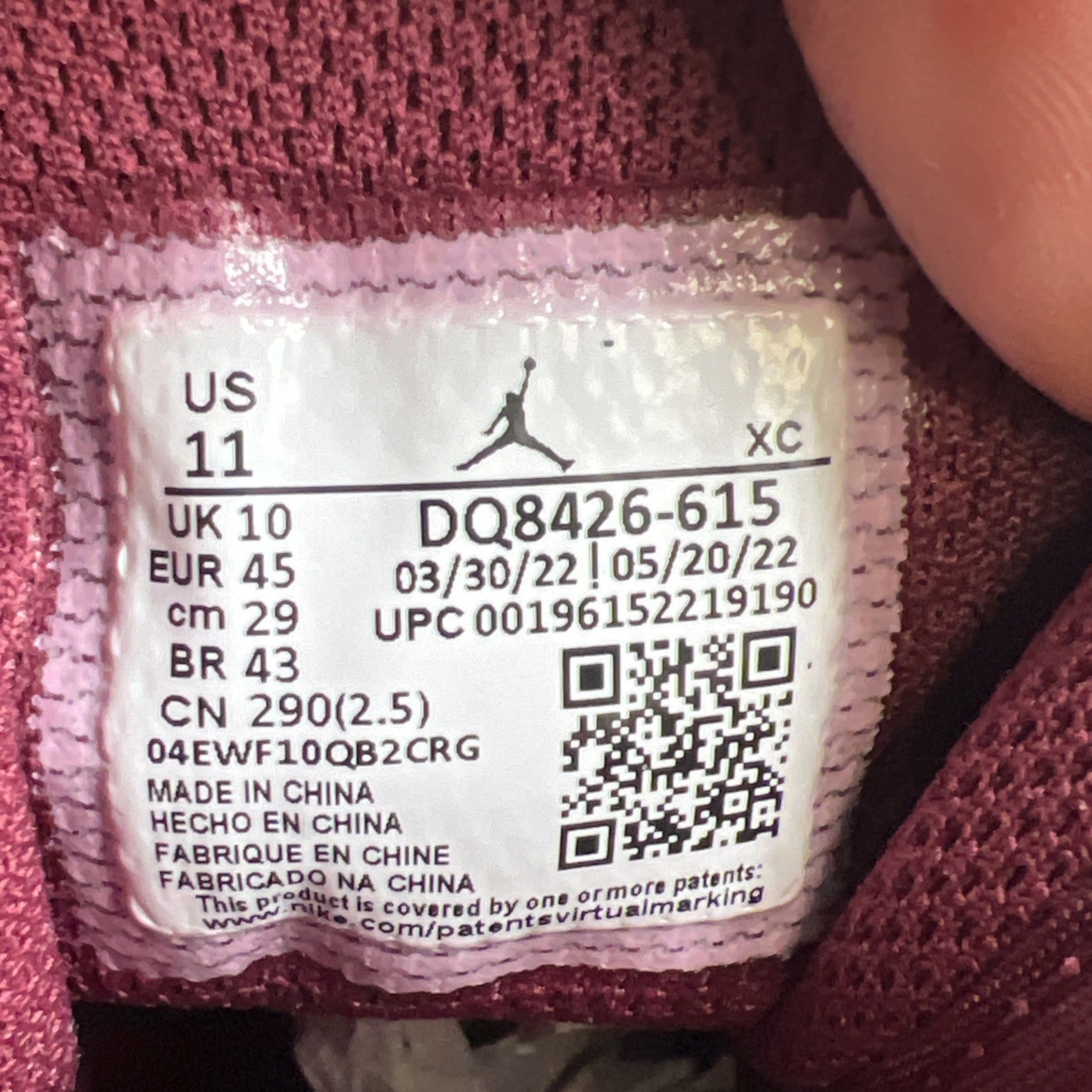 Size 11 - Air Jordan 1 Cherrywood Red 2022 (DQ8426-615)