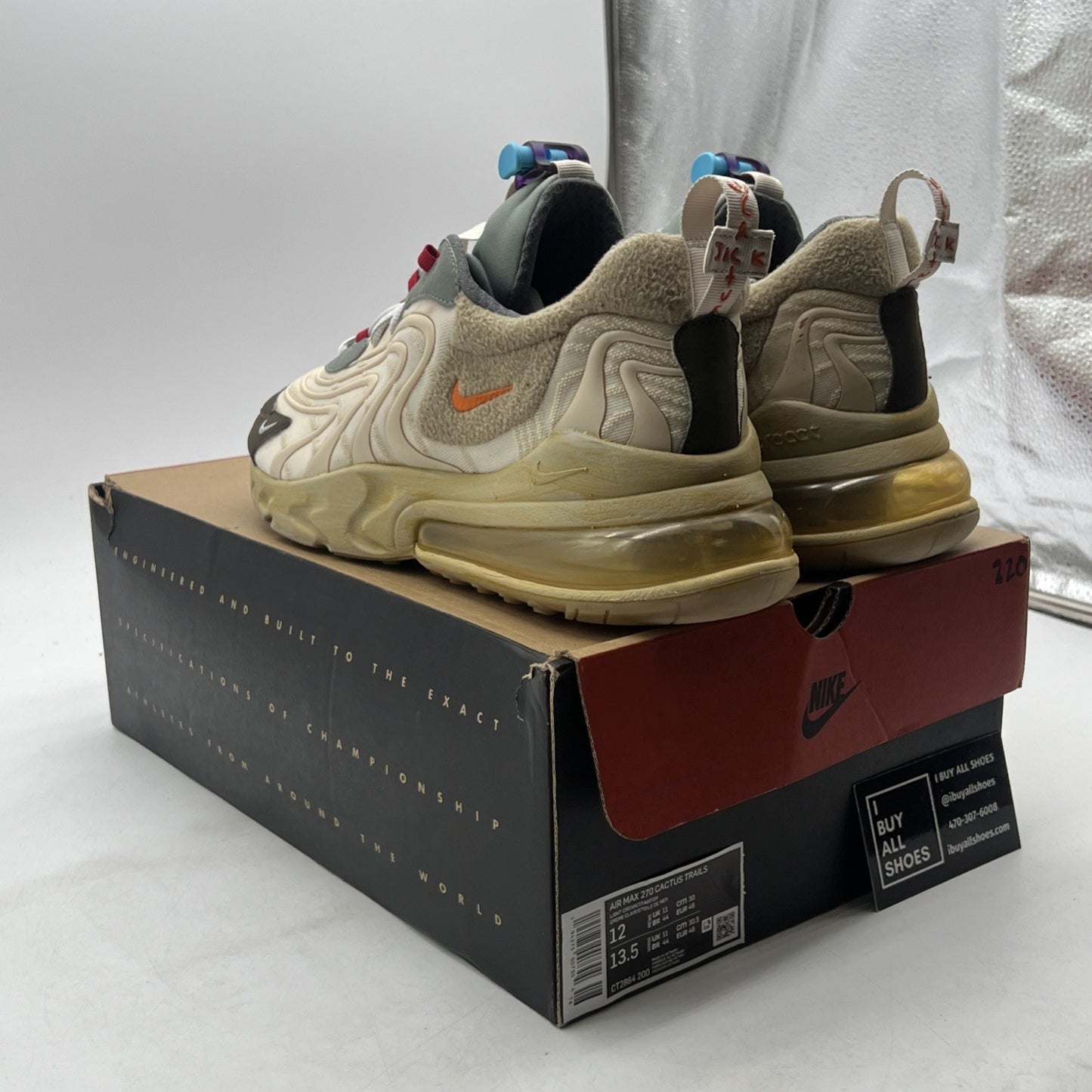 Size 12 - Nike Travis Scott x Air Max 270 React ENG Cactus Trails (CT2864-200)