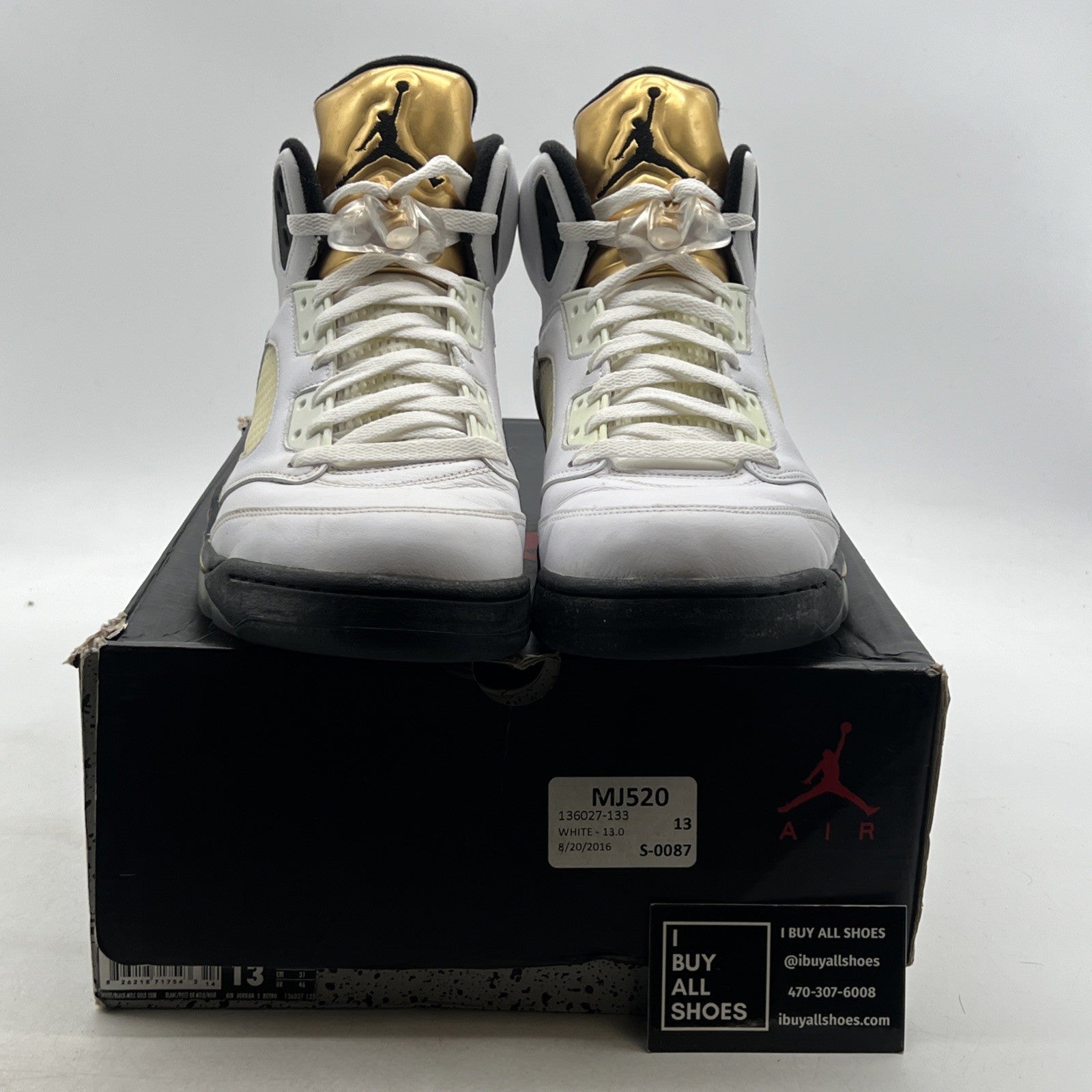 Size 13 - Air Jordan 5 Retro Olympic (136027-133)