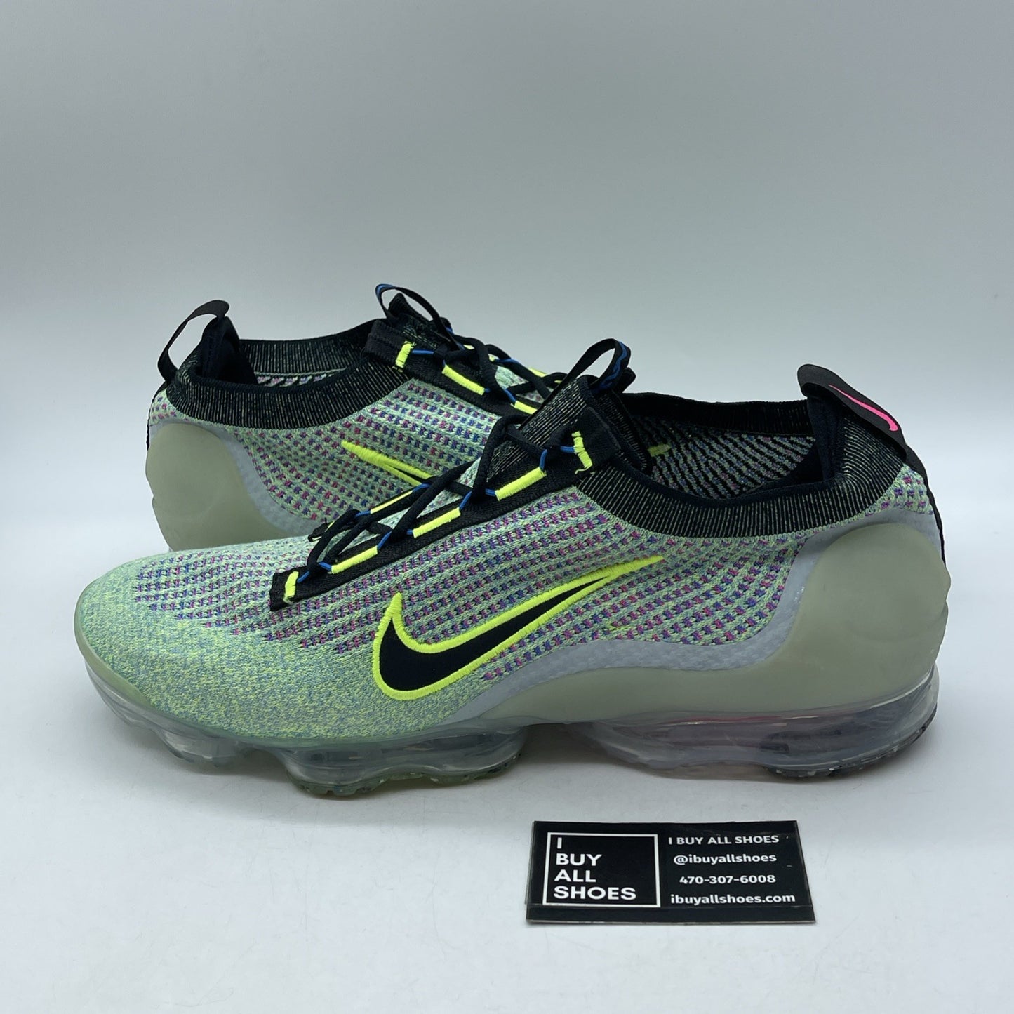 Size 14 - Nike Air VaporMax 2021 Flyknit Next Nature Volt Photo Blue DX3368-700