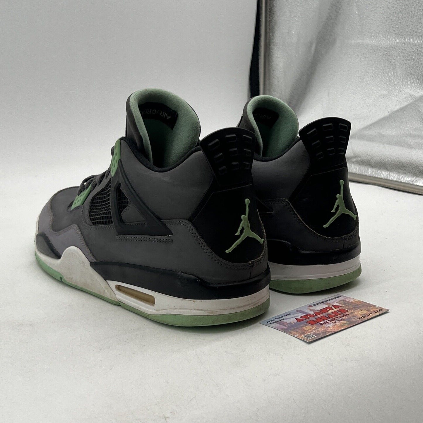 Size 13 - Air Jordan 4 Retro Green Glow 2013 (308497-033)