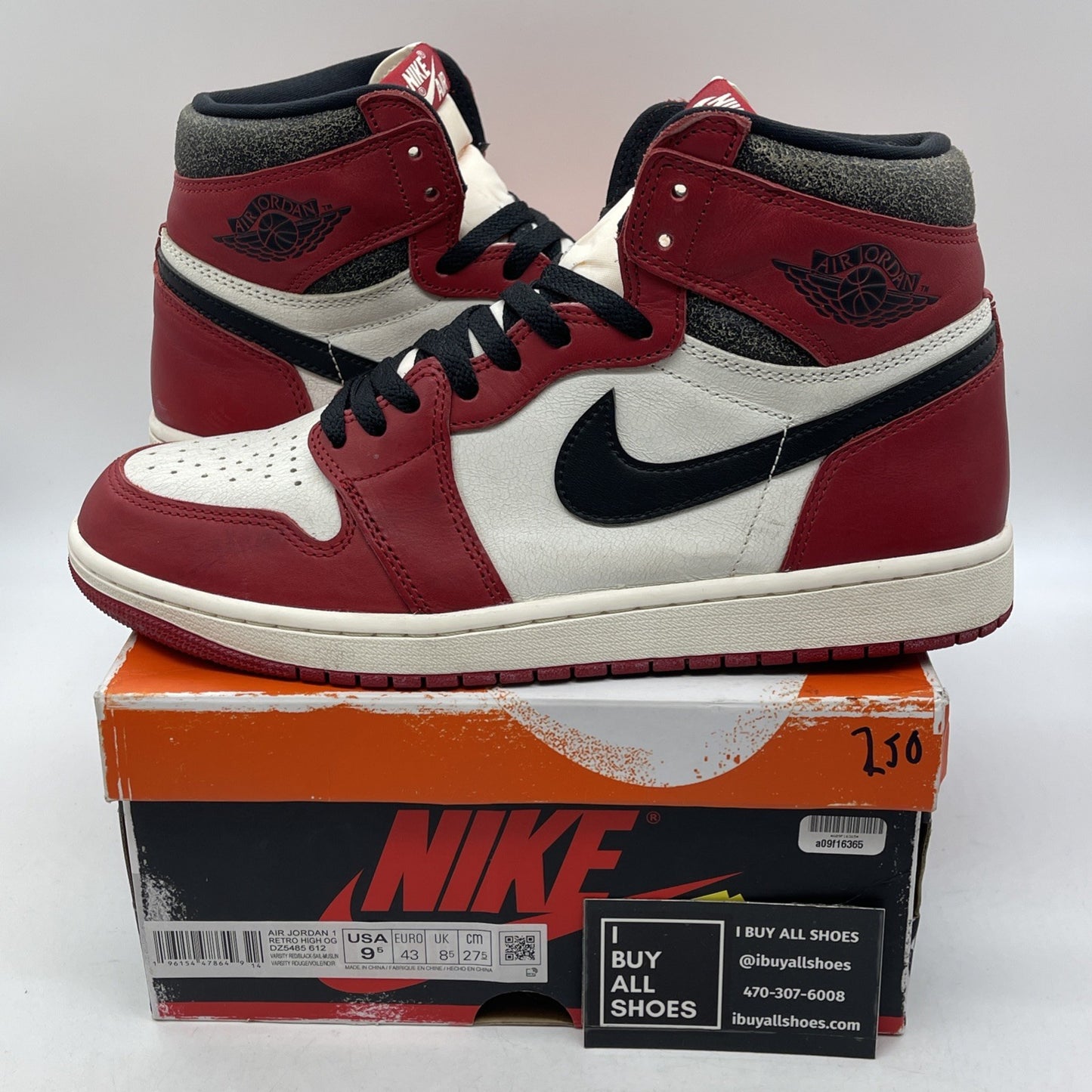 Size 9.5 - Jordan 1 Retro High OG Chicago Reimagined Lost & Found (DZ5485-612)