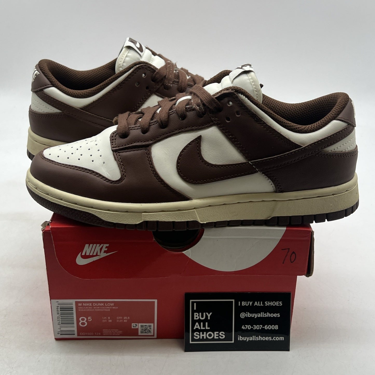 Size 8.5 - Nike Dunk Low Cacao Wow W (DD1503-124)