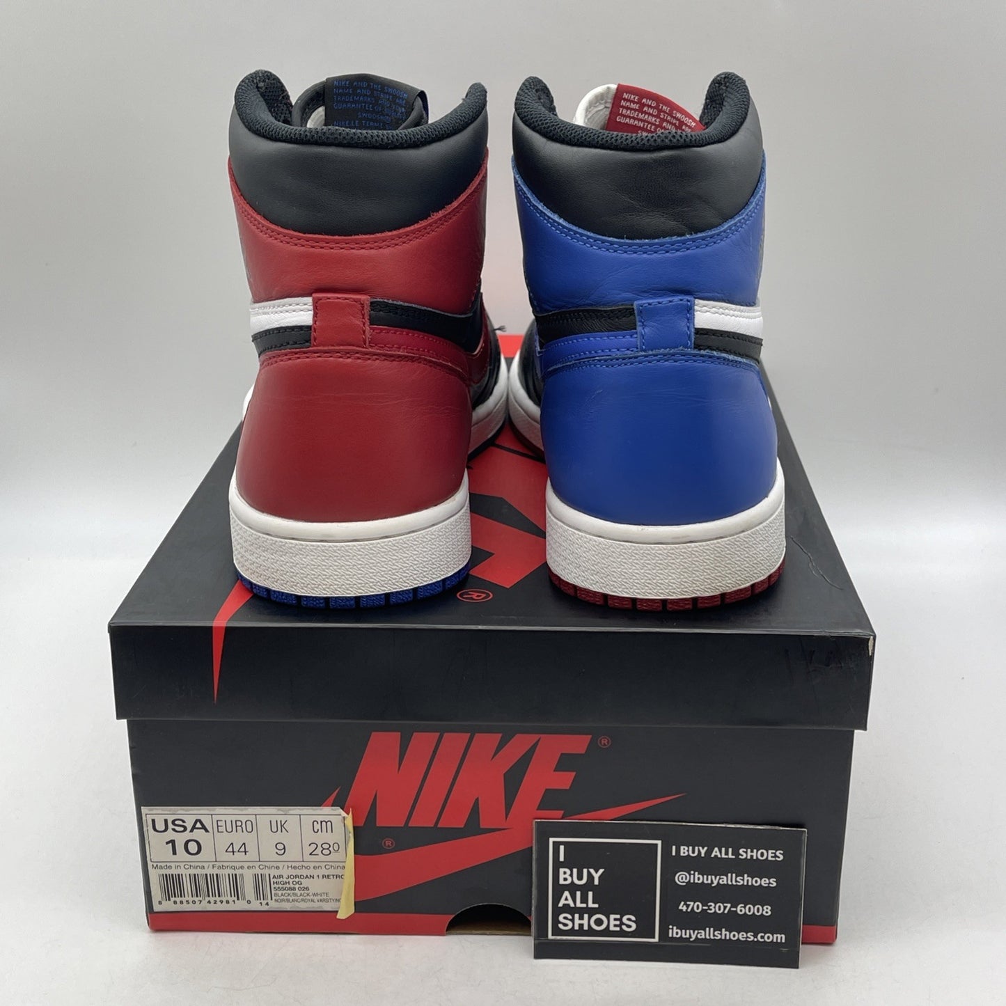 Size 10 - Air Jordan 1 Retro High OG Top 3 2016 (555088-026)