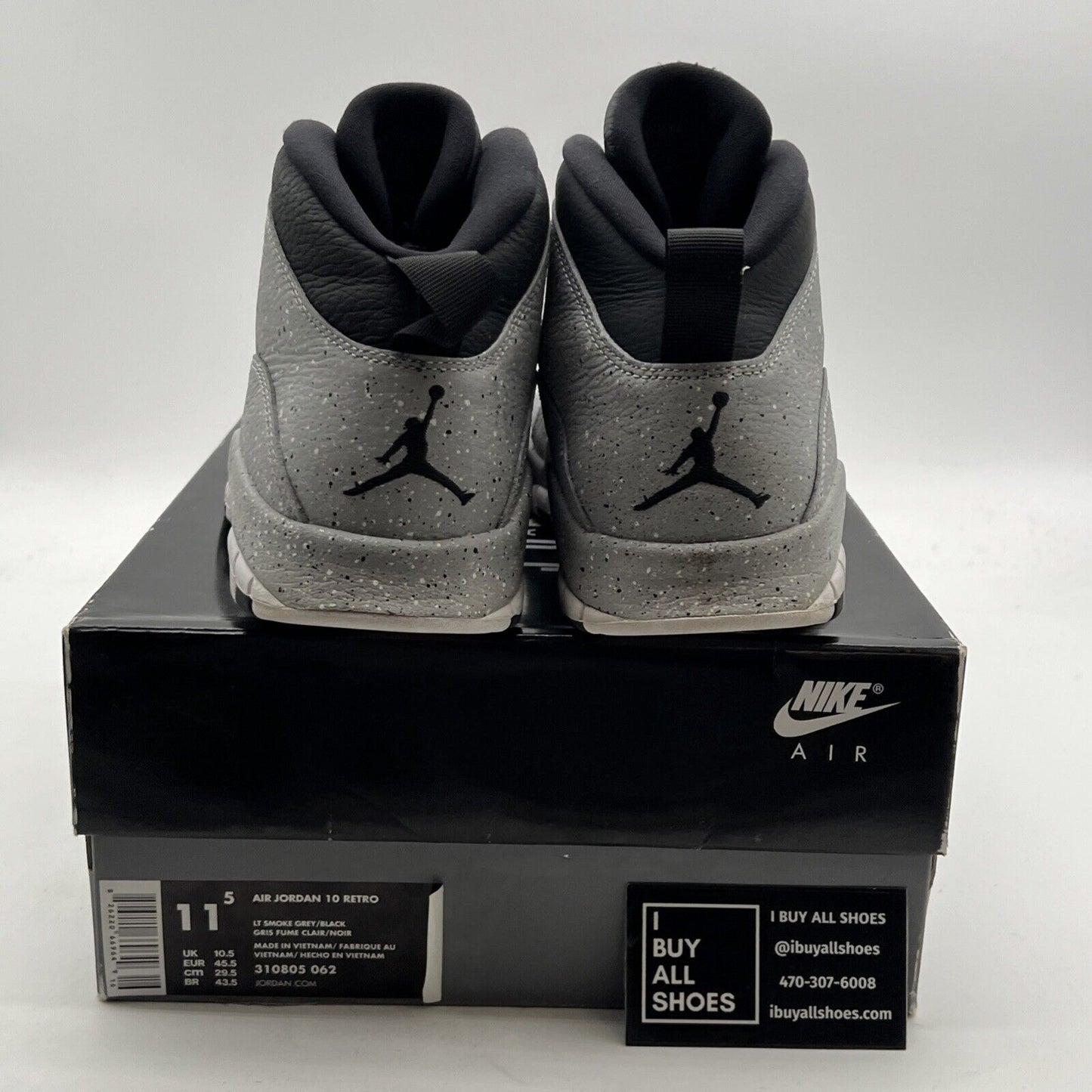 Size 11.5 - Air Jordan 10 Retro Cement (310805-062)