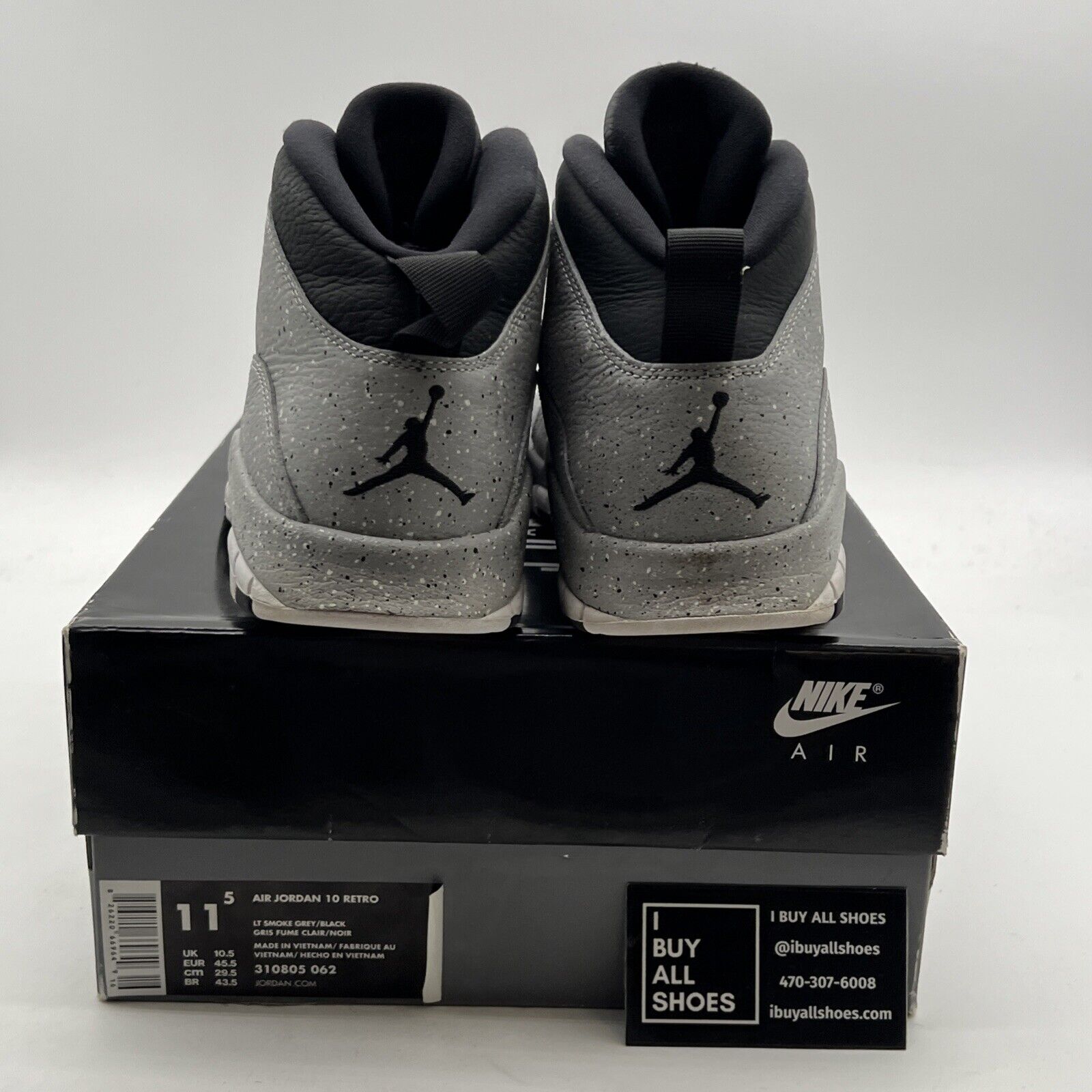 Size 11.5 - Air Jordan 10 Retro Cement (310805-062)