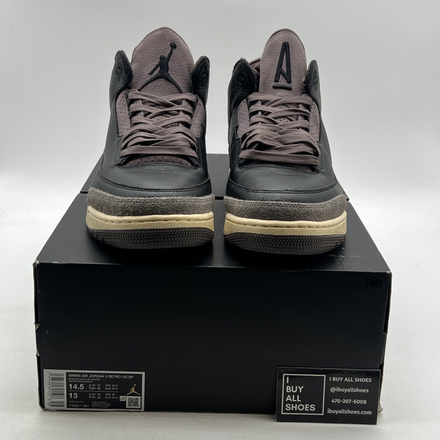 Size 14.5W- A Ma Maniére x Air Jordan 3 Retro “While You Were Sleeping”