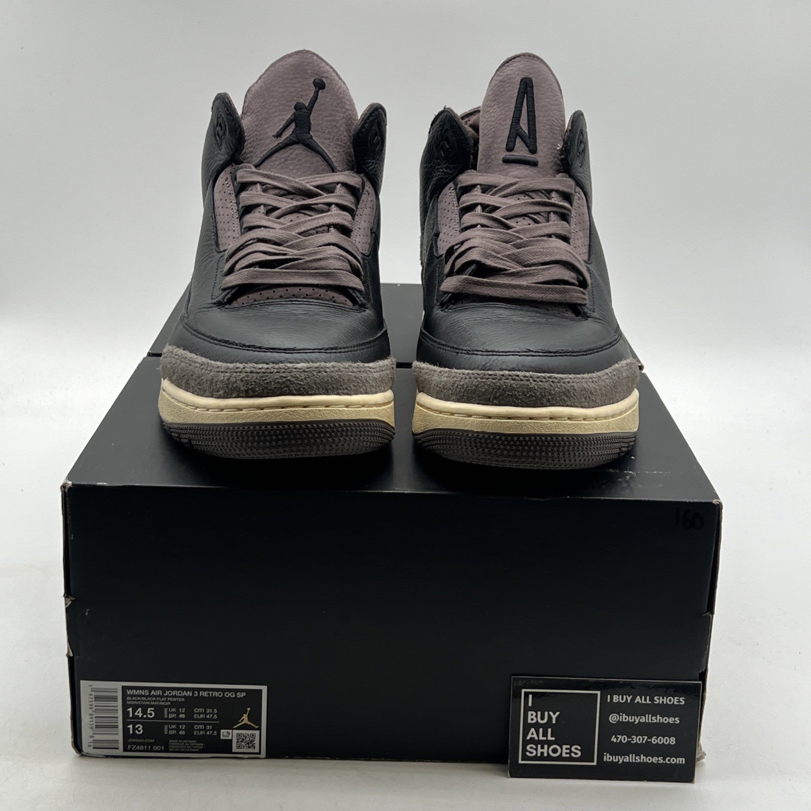 Size 14.5W- A Ma Maniére x Air Jordan 3 Retro “While You Were Sleeping”