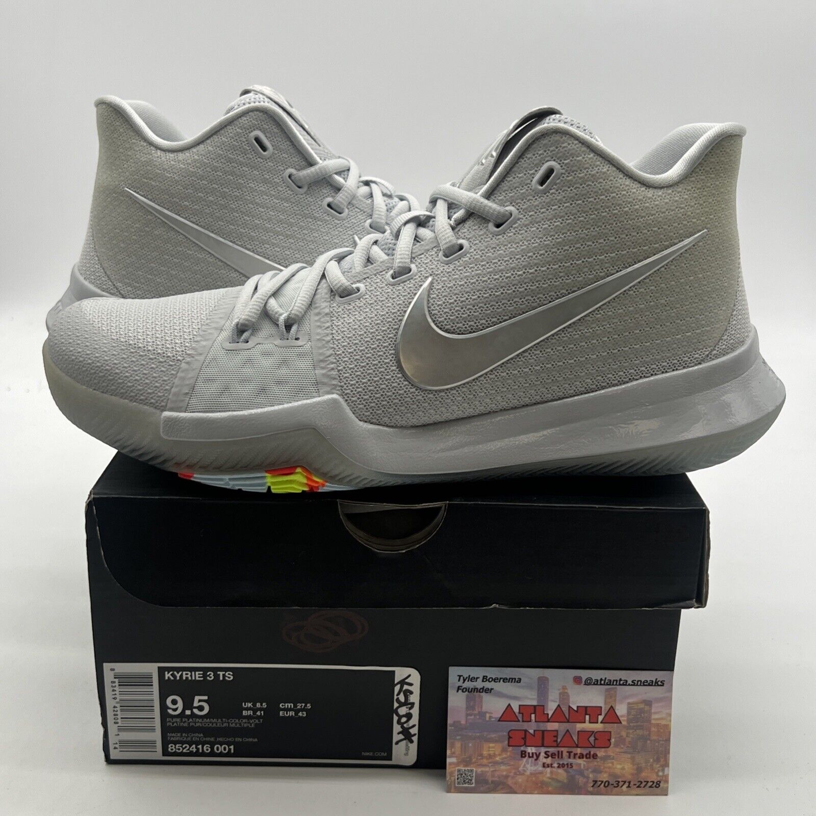 Size 9.5 - Nike Kyrie 3 Time to Shine (852416-001)