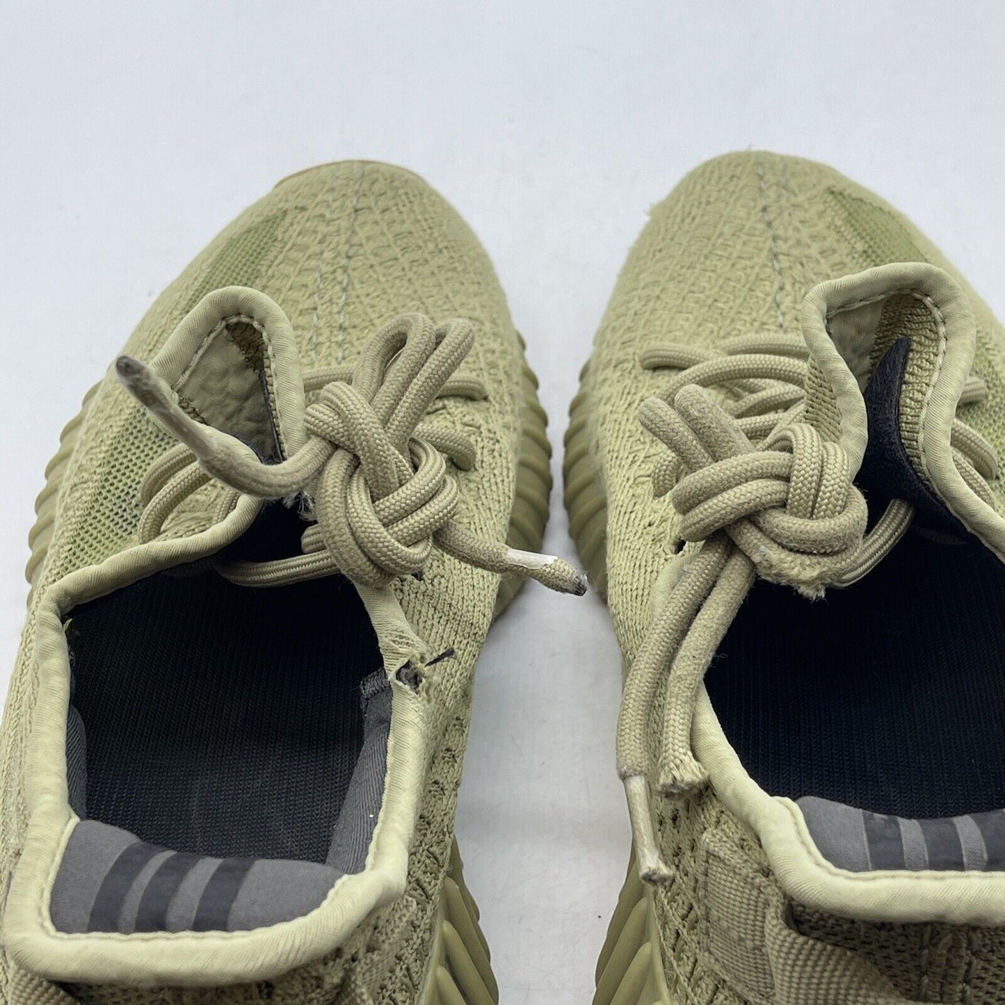 Size 8.5 - adidas Yeezy Boost 350 V2 Sulfur Green Brown Suede Leather (FY5346)