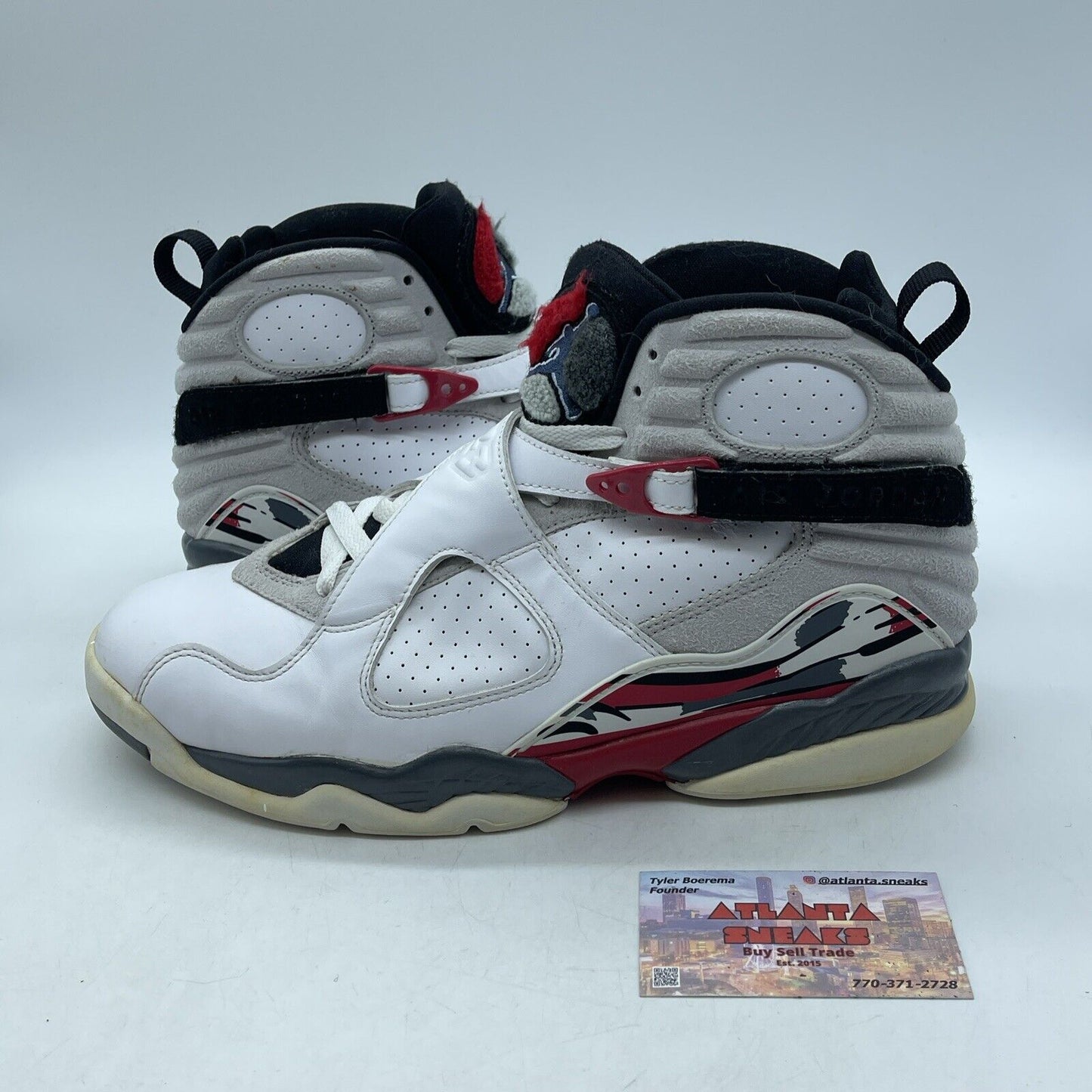 Size 11 - Air Jordan 8 Retro 2013 Bugs Bunny White Grey Suede (305381-103)